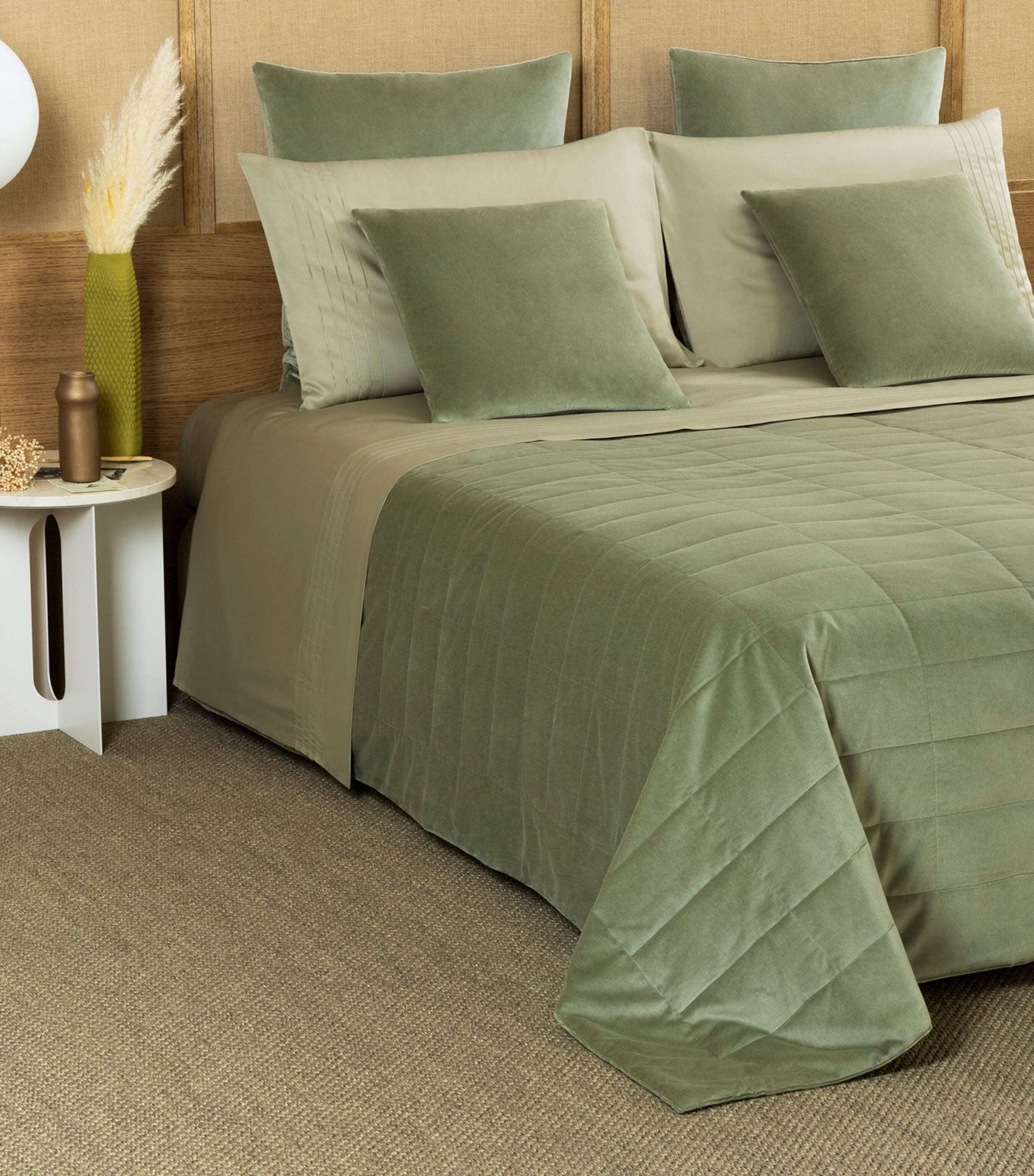 Luxury Velvet Cushion Cover (65cm x 65cm) 6419 - TRANQUIL GREE Image 2