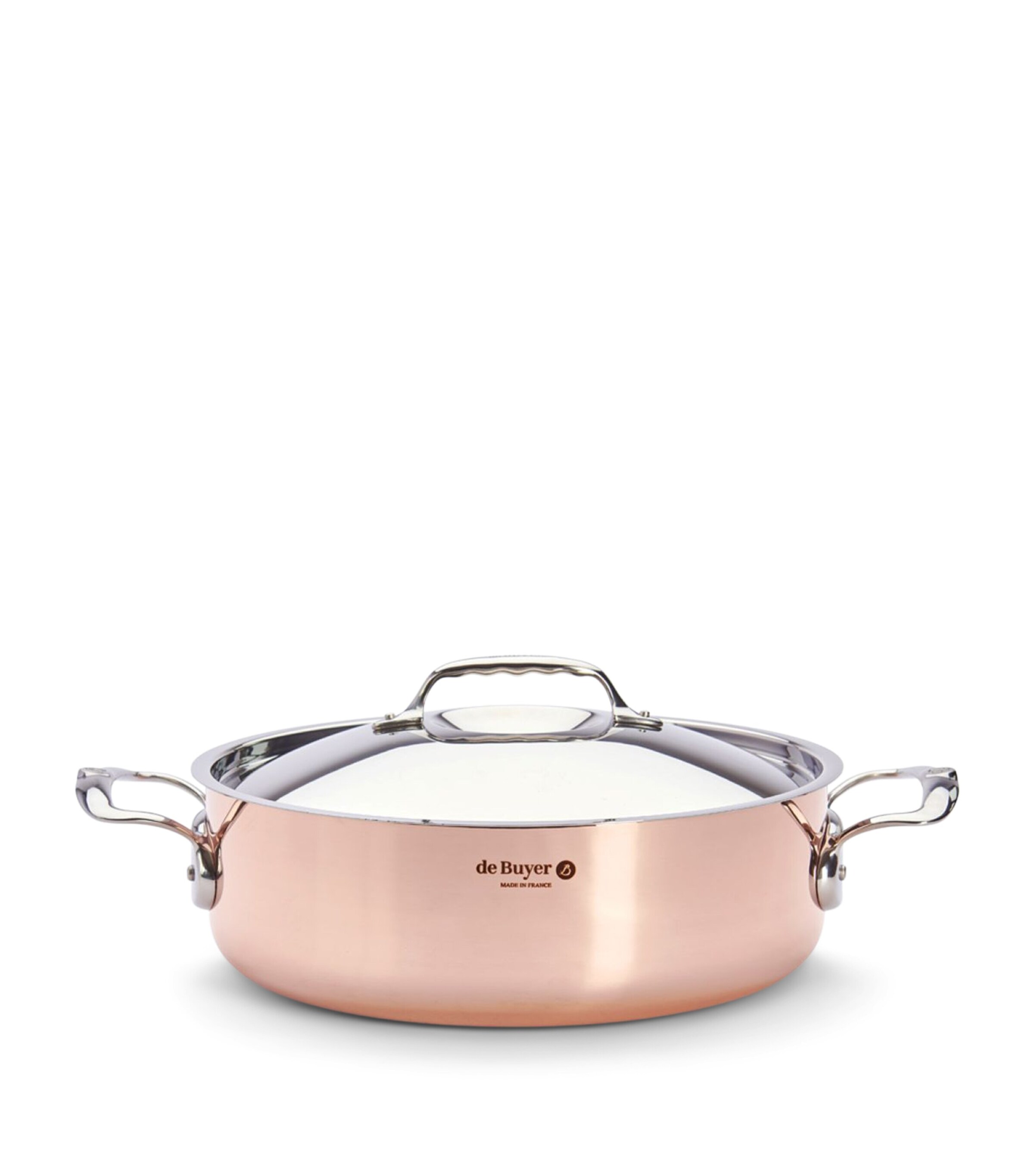 De Buyer Copper Prima Matera Sauté Pan and Lid (28cm) Copper Image 2