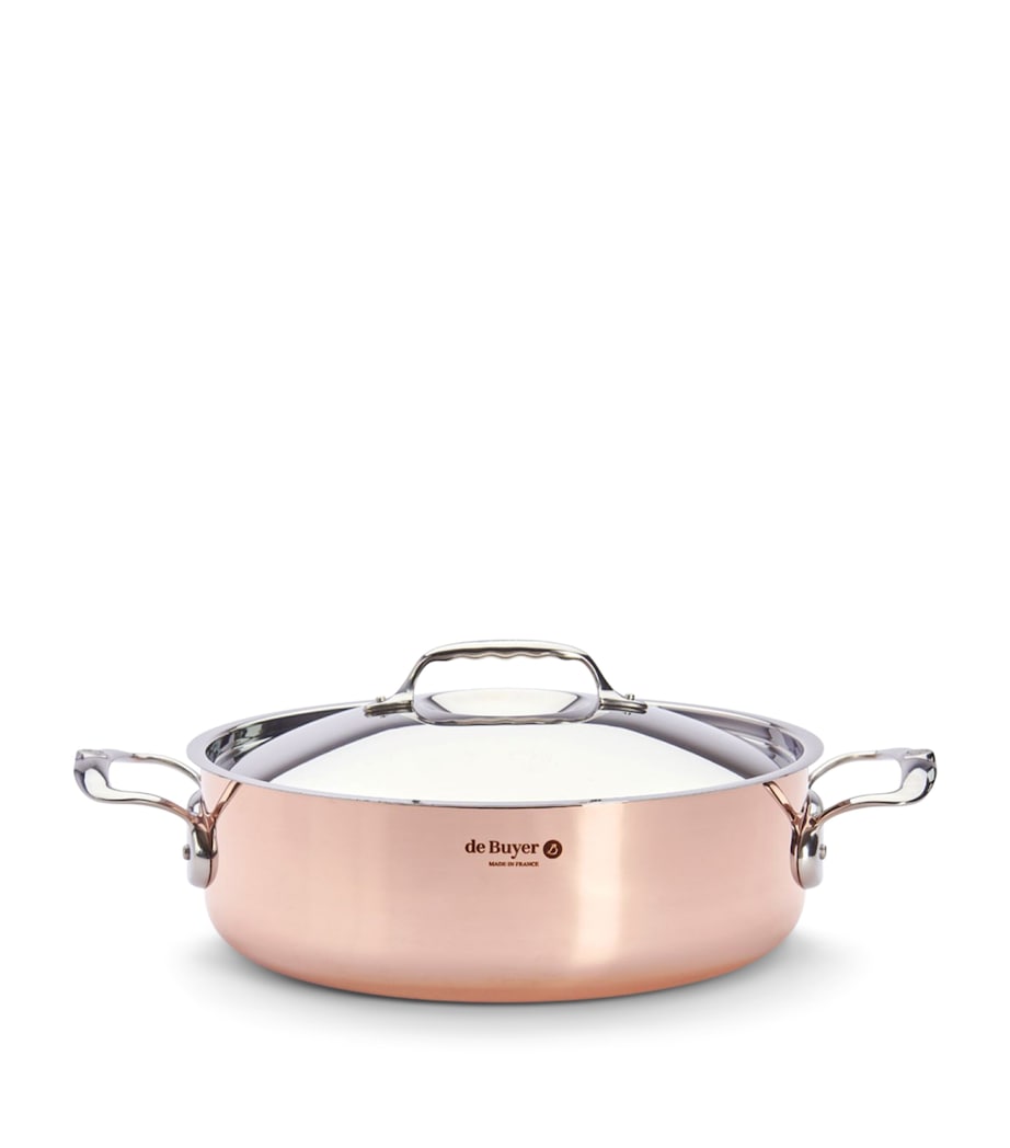 De Buyer Copper Prima Matera Sauté Pan and Lid (28cm) Copper Image 2