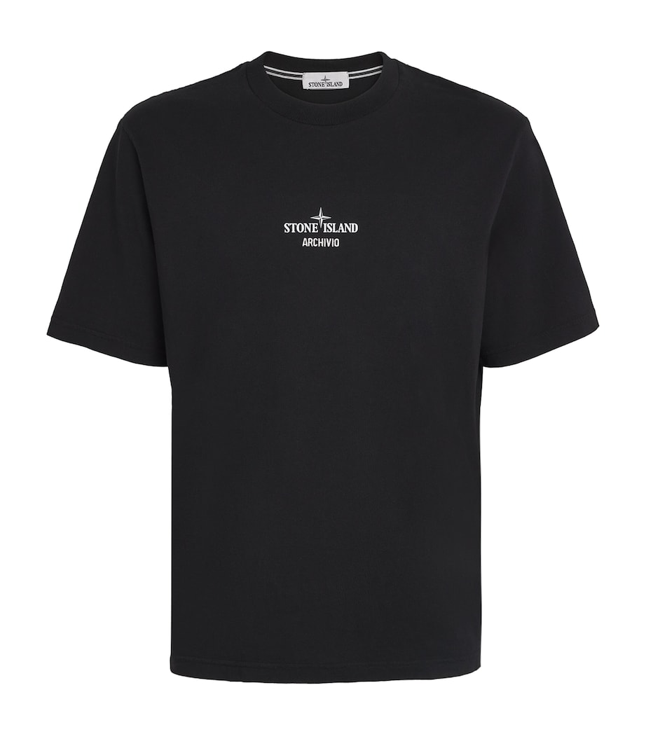 Cotton Archivio Logo T-Shirt V0029 Image 1