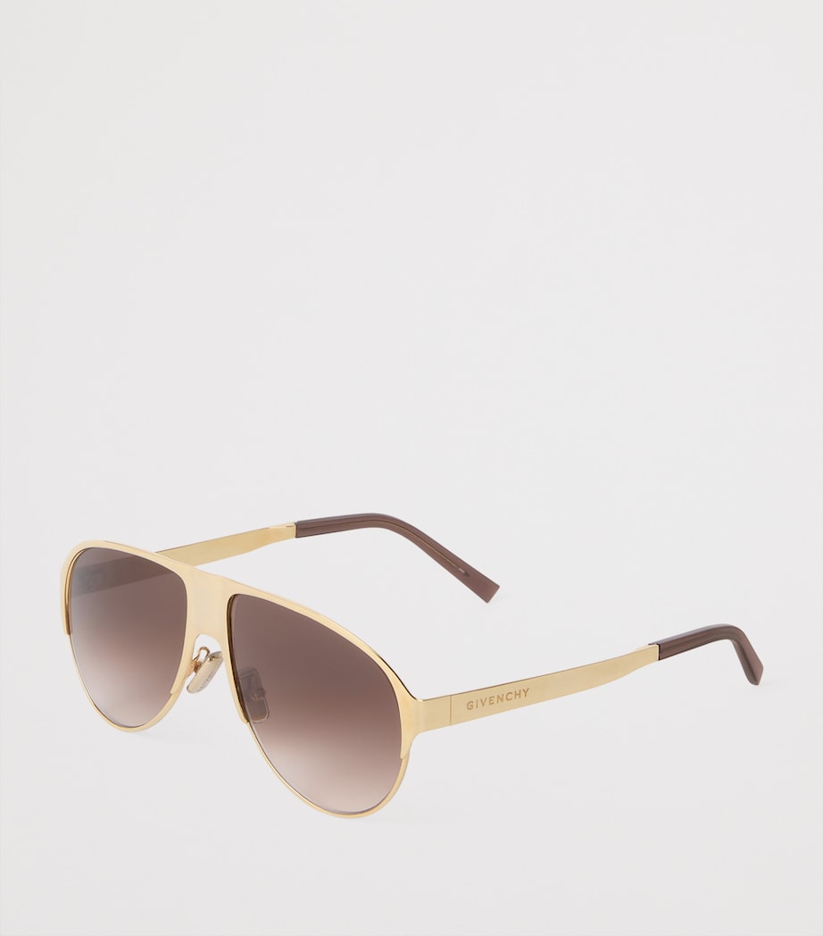 Metal Bold Sunglasses BROWN/GOLDEN Image 2