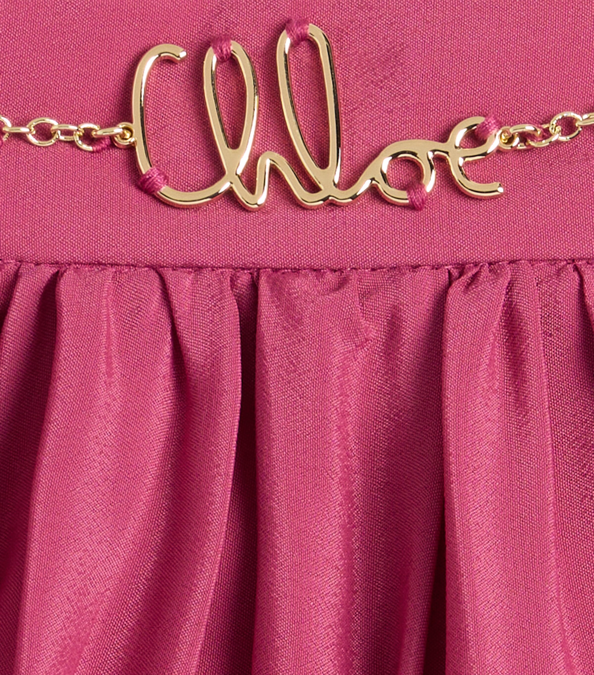 Chloé Kids Ruffled Skirt (4-14 Years) Raspberry Rose Image 2