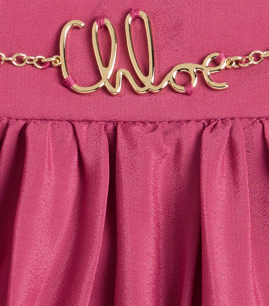 Chloé Kids Ruffled Skirt (4-14 Years) Raspberry Rose Image 2