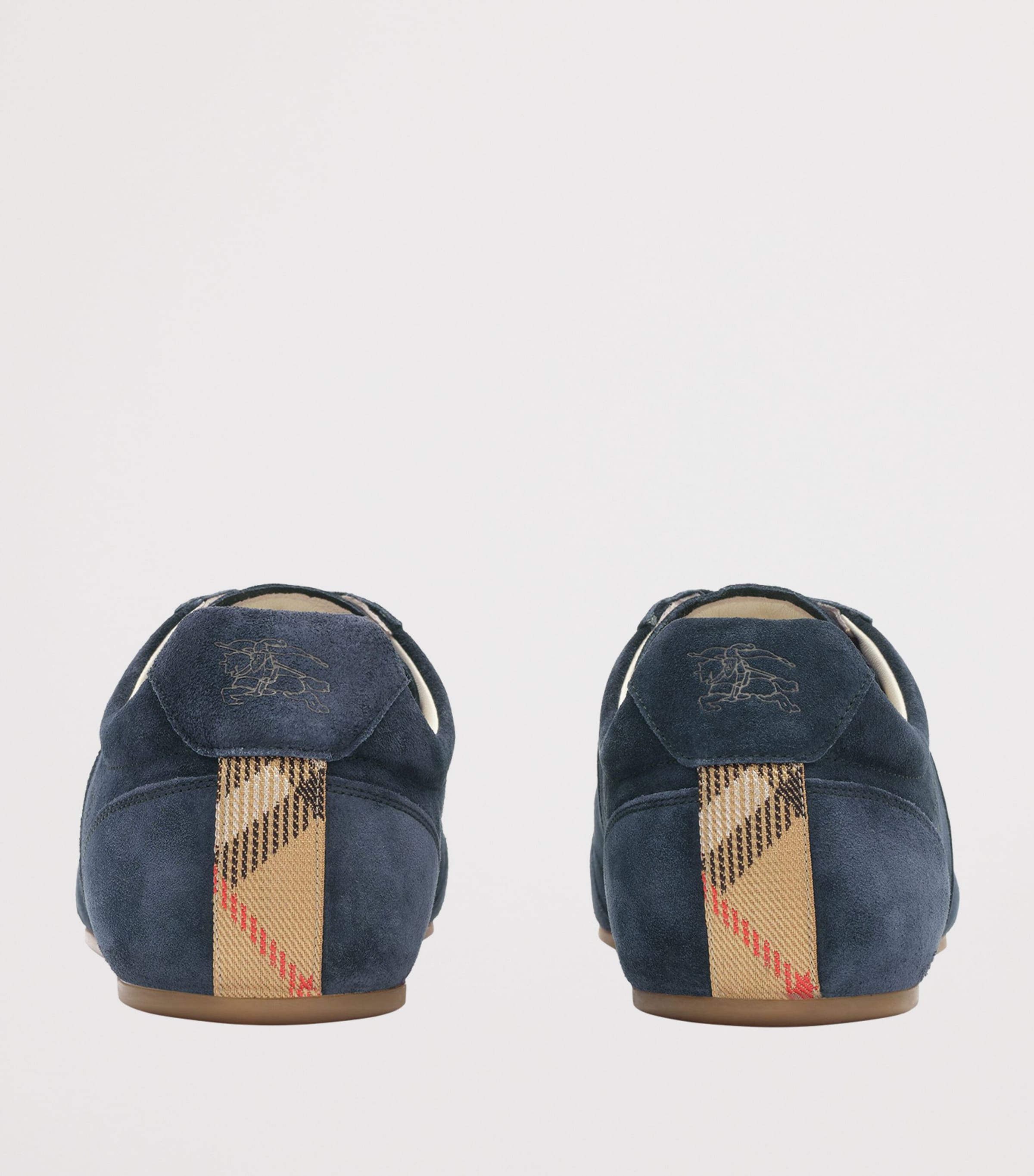 Burberry Suede Knight Runner Sneakers Storm Blue Image 3