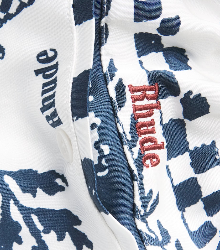 Rhude Mens Regista Tile Shorts White / Image 6