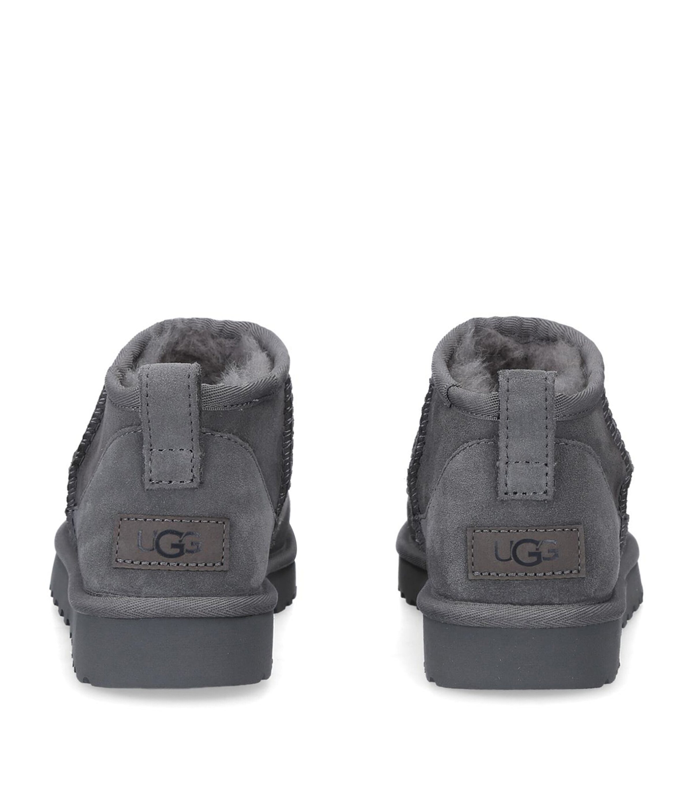 UGG Womens Suede Classic Ultra Mini Boots Grey Image 4