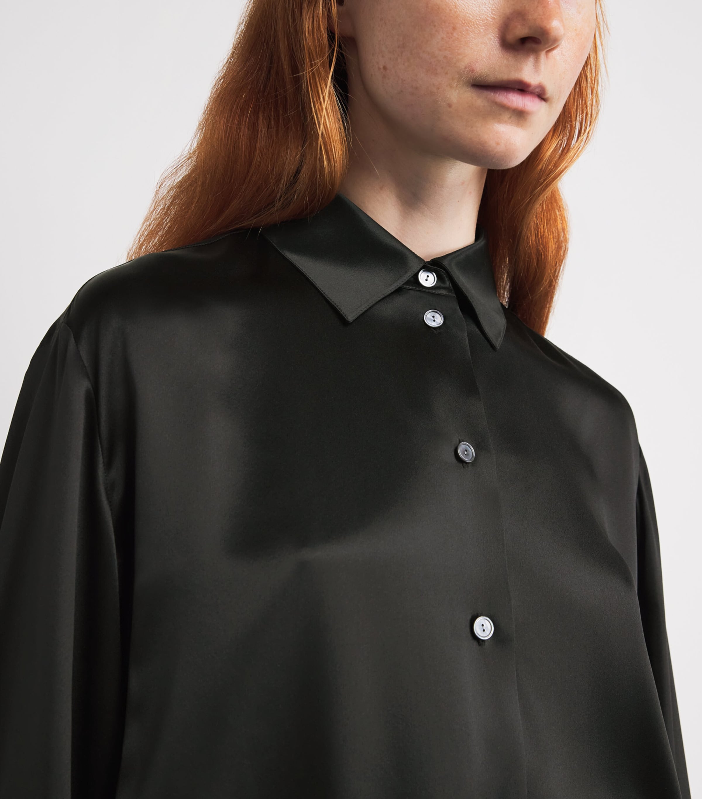 Sisilia Silk Shirt BLACK Image 5