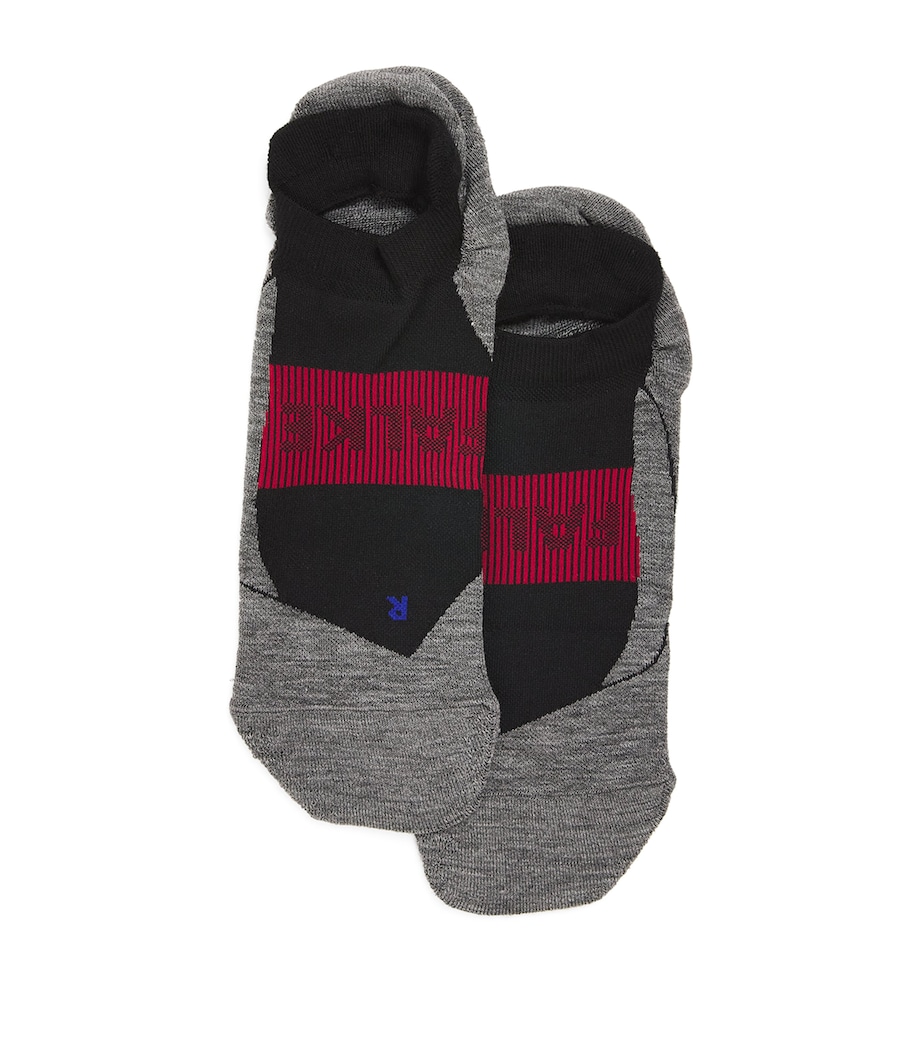 RU4 Cool Invisible Running Socks BLACK -3008 Image 1