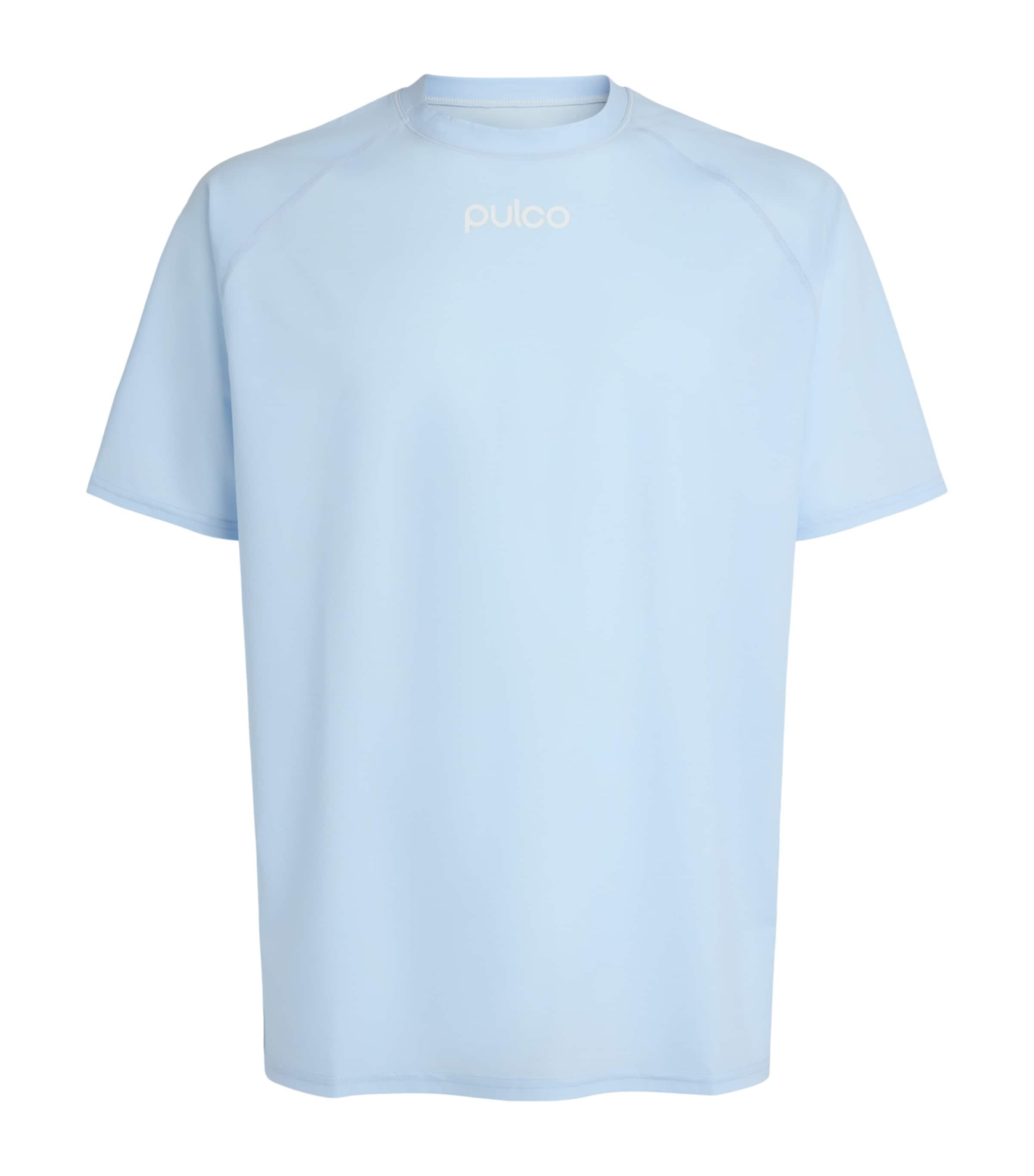 Pulco Studios Mens AIRCON Playing T-Shirt Sky Blue Image 1