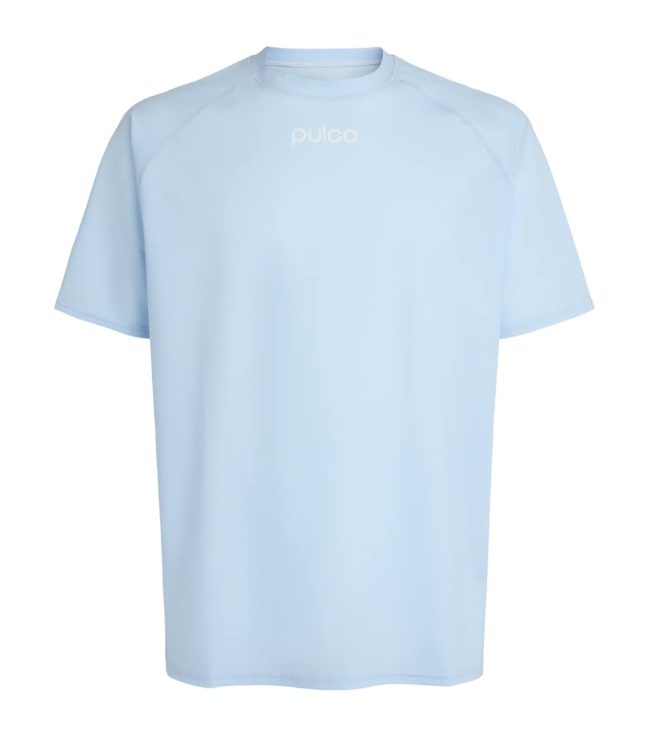 Pulco Studios Mens AIRCON Playing T-Shirt Sky Blue Image 1