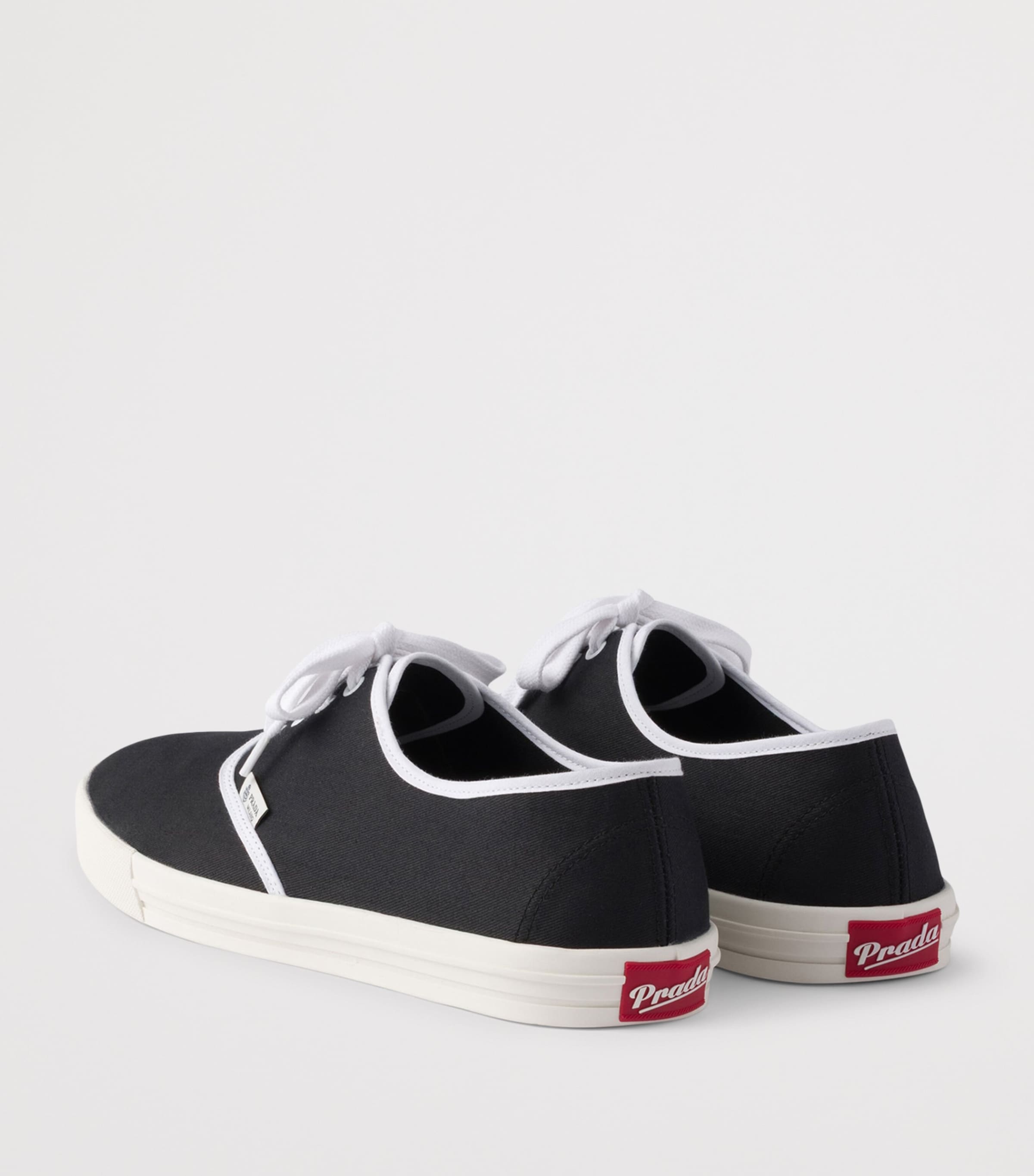 Prada Cotton Drill Low-Top Sneakers Image 5