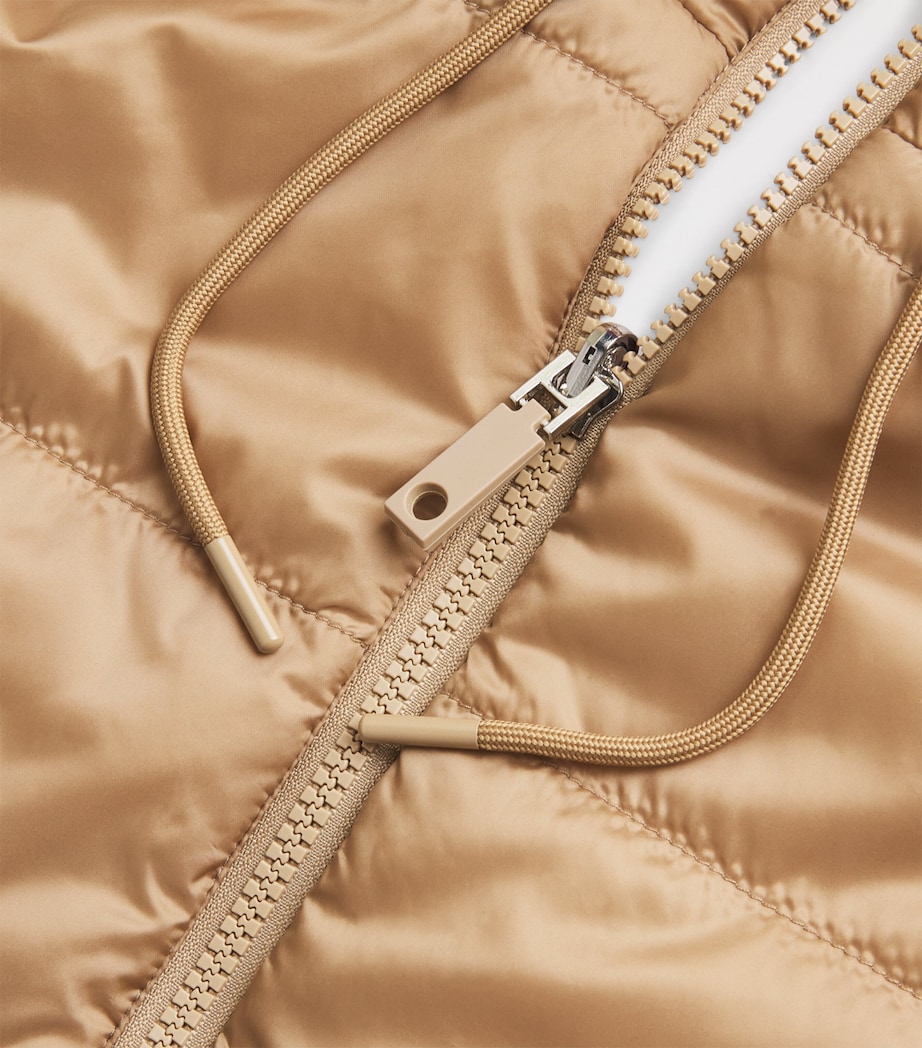 Sleeveless Puffer Gilet Insert CAMEL Image 5