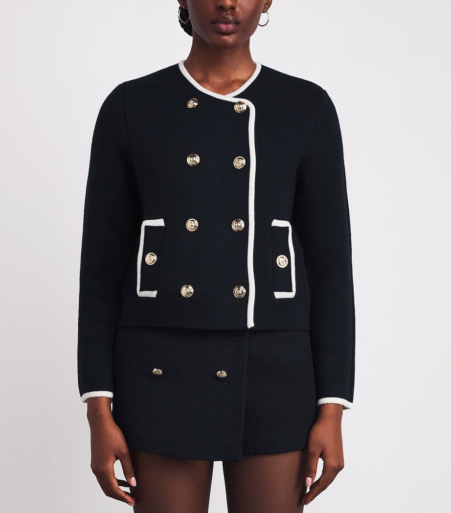 Knitted Cardigan NAVY Image 3