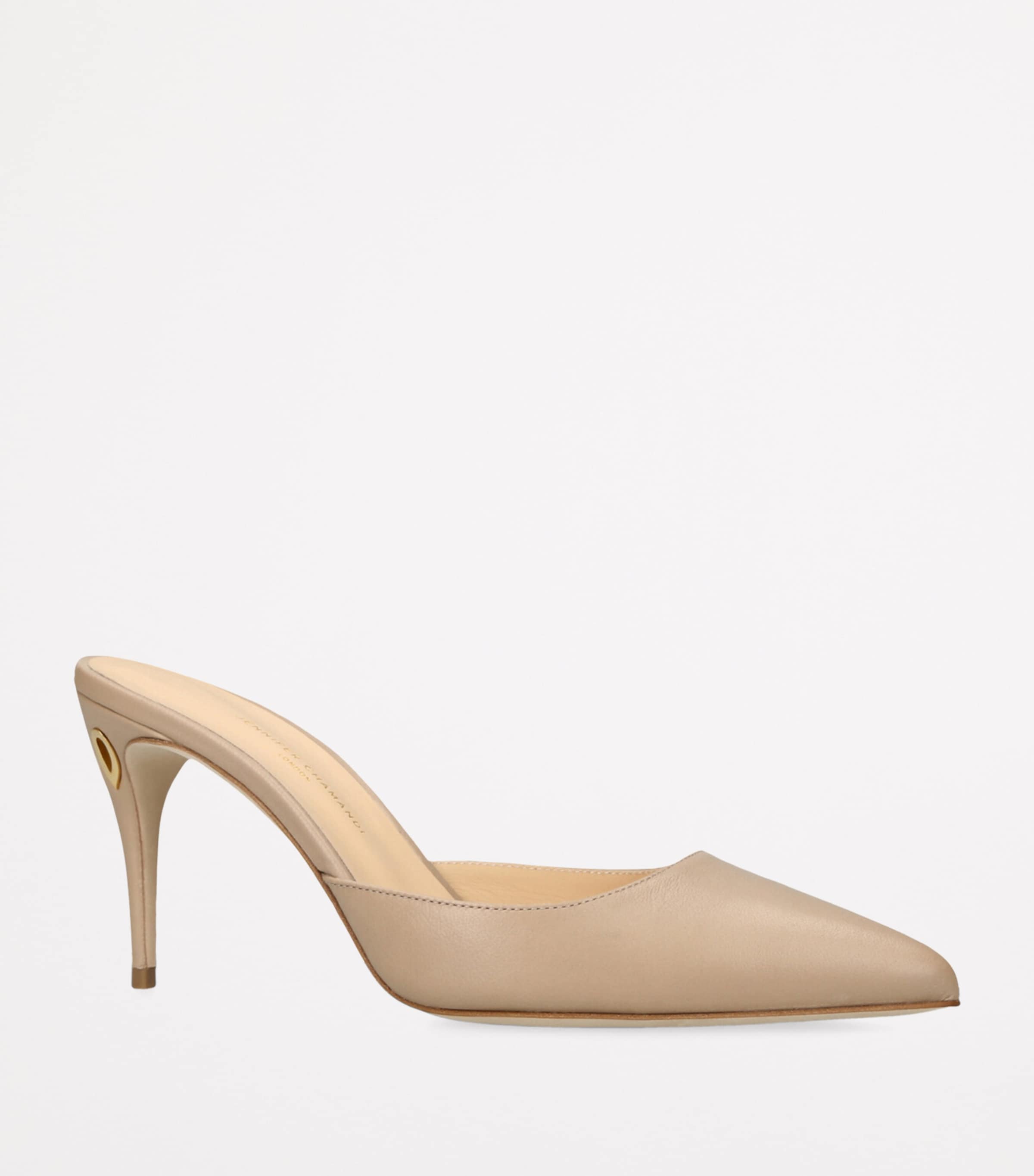 Leather Giuseppe Mules 85 CAMEL Image 3