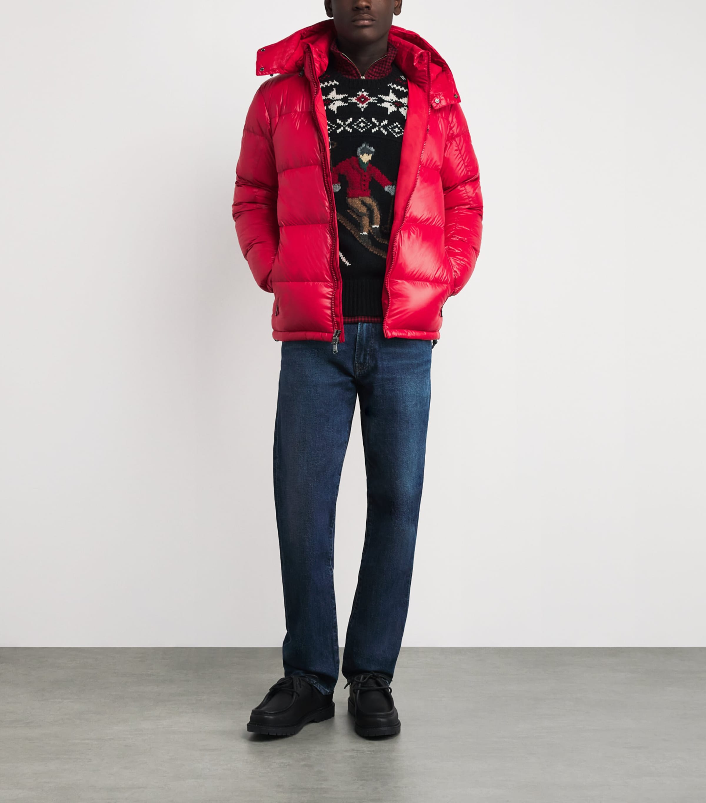 Down Gorham Jacket RED Image 2