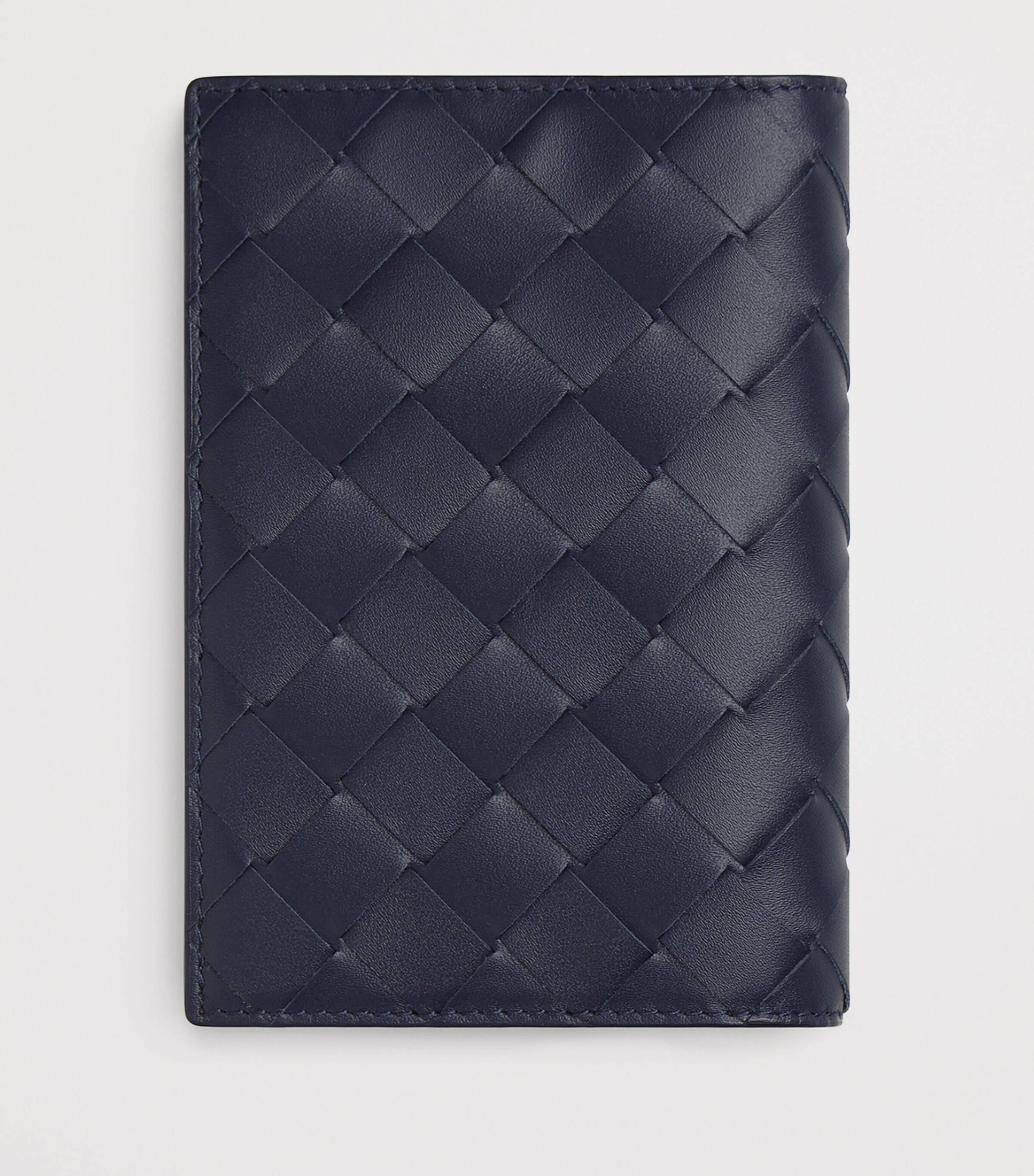 Bottega Veneta Leather Intrecciato Passport Holder Image 3