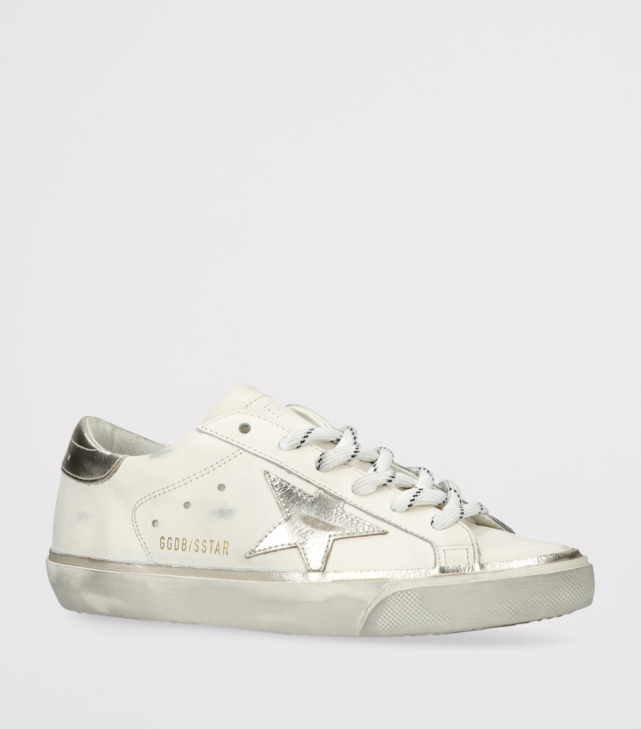 Golden Goose Leather Super-Star Sneakers White/oth Image 3