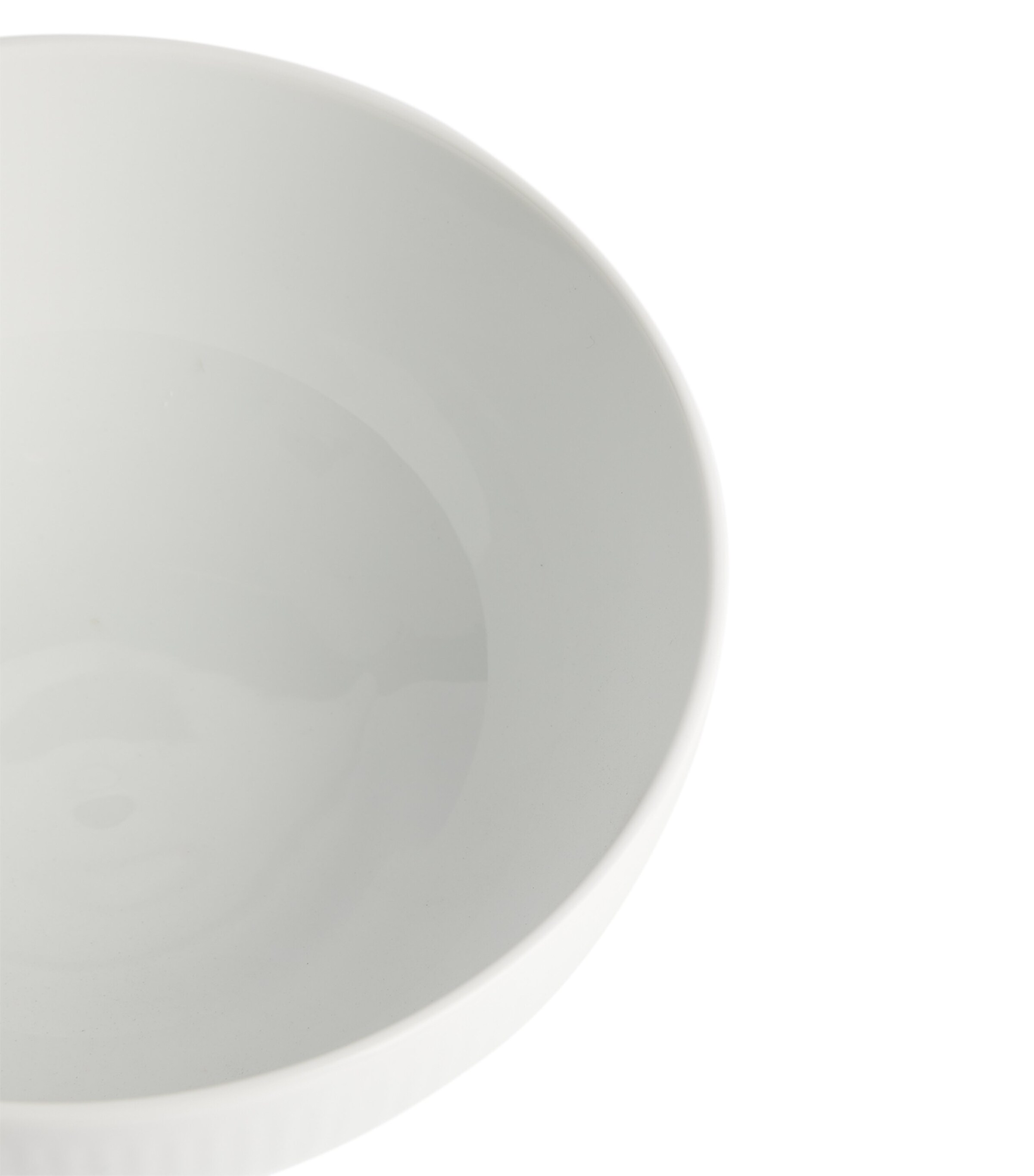 White Fluted Bowl (24cm) WHITE Image 2