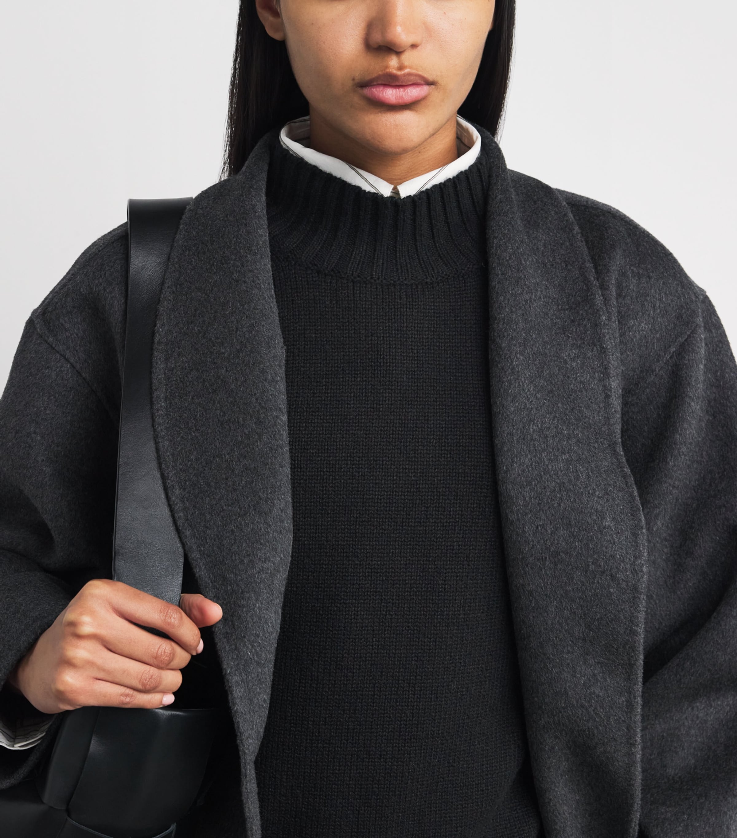 Cashmere Sleeveless Sweater BLACK Image 6