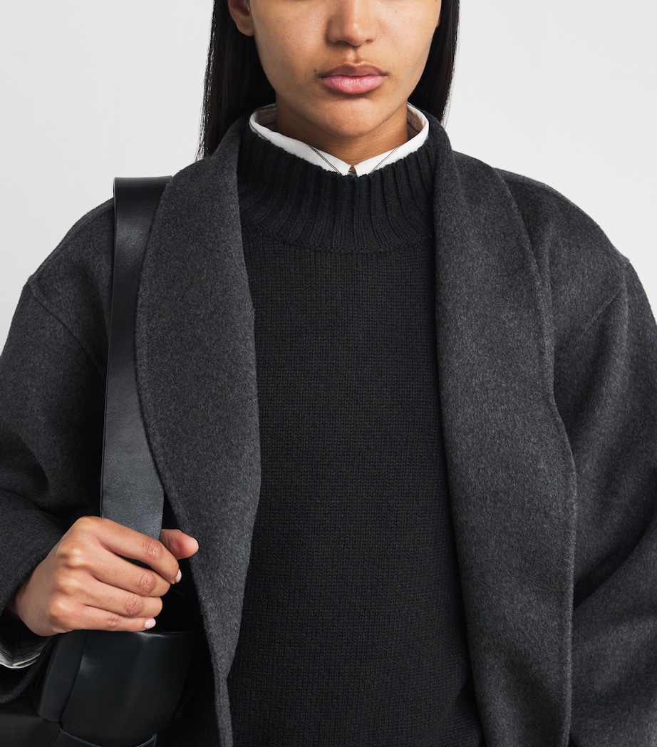 Cashmere Sleeveless Sweater BLACK Image 6