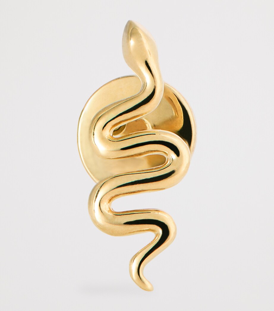 Yellow Gold Snake Single Earring YELLOW GOLD Image 3