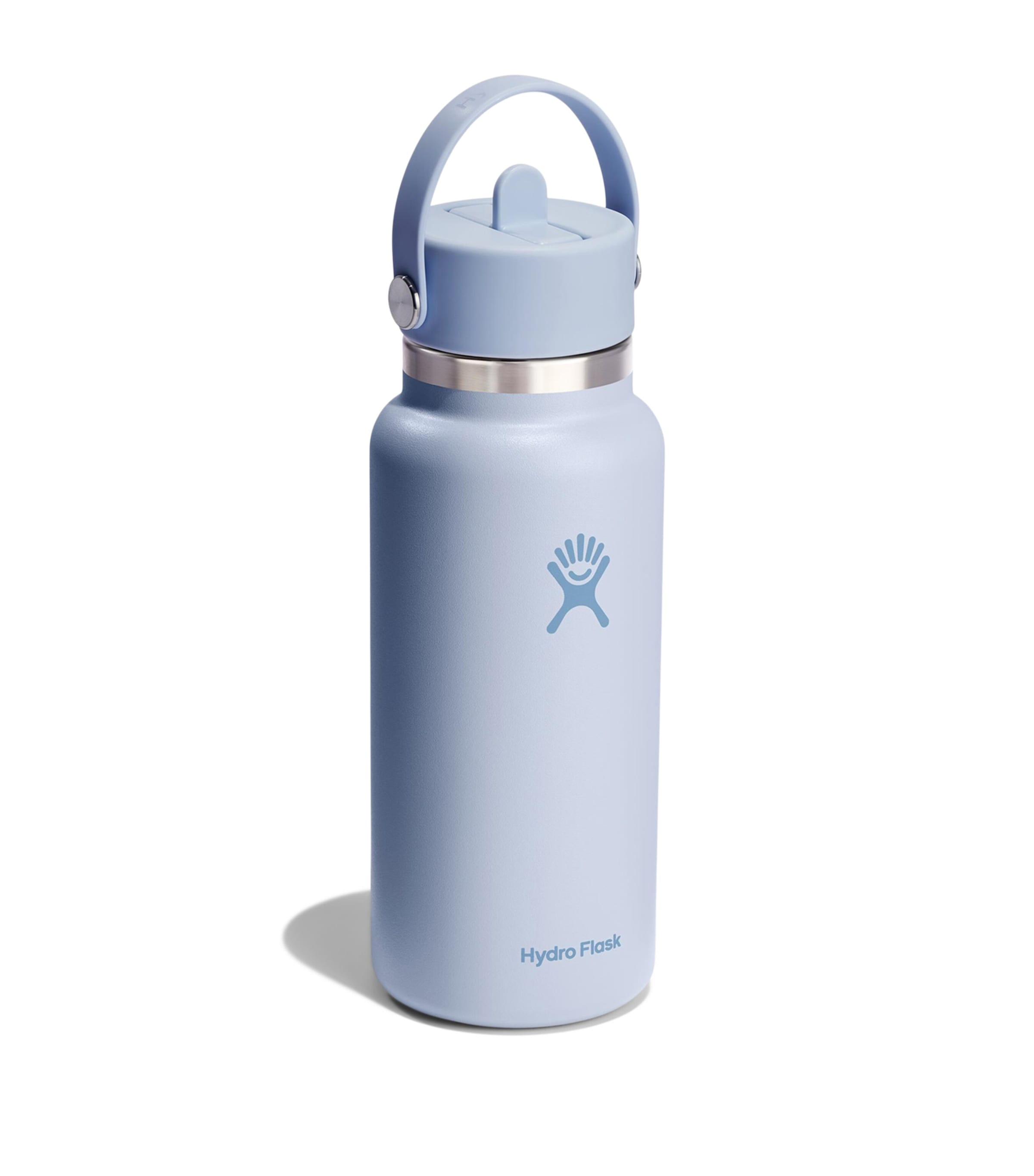 Wide Mouth Bottle with Flex Straw Cap (946ml) LIGHT BLUE Image 2