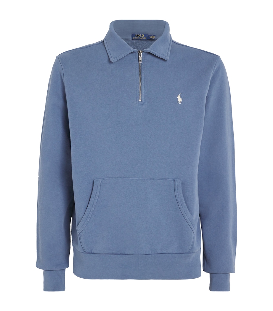Cotton Polo Pony Sweater BLUE Image 1