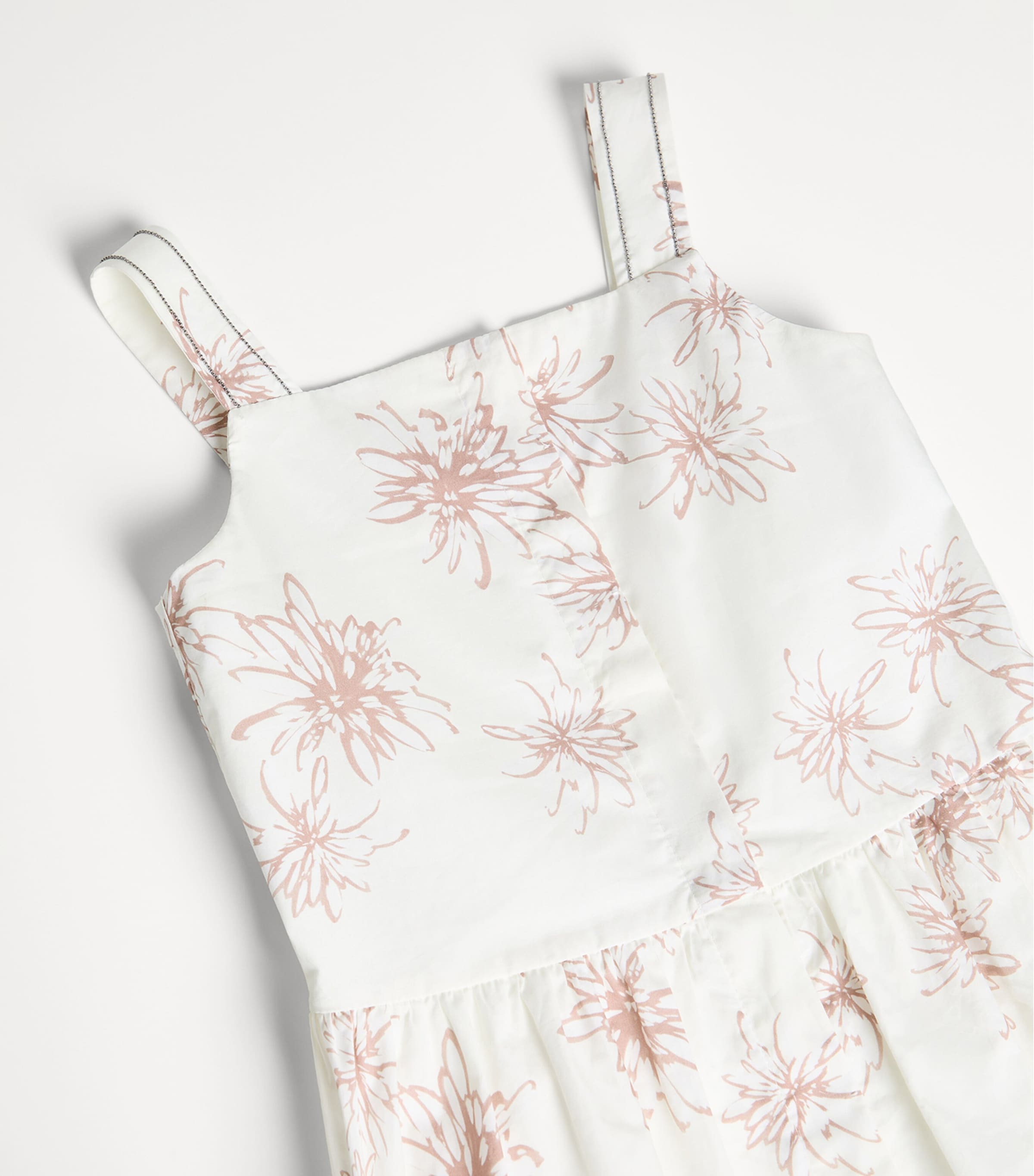 Brunello Cucinelli Kids Cotton Floral Dress (4-6 Years) Image 3