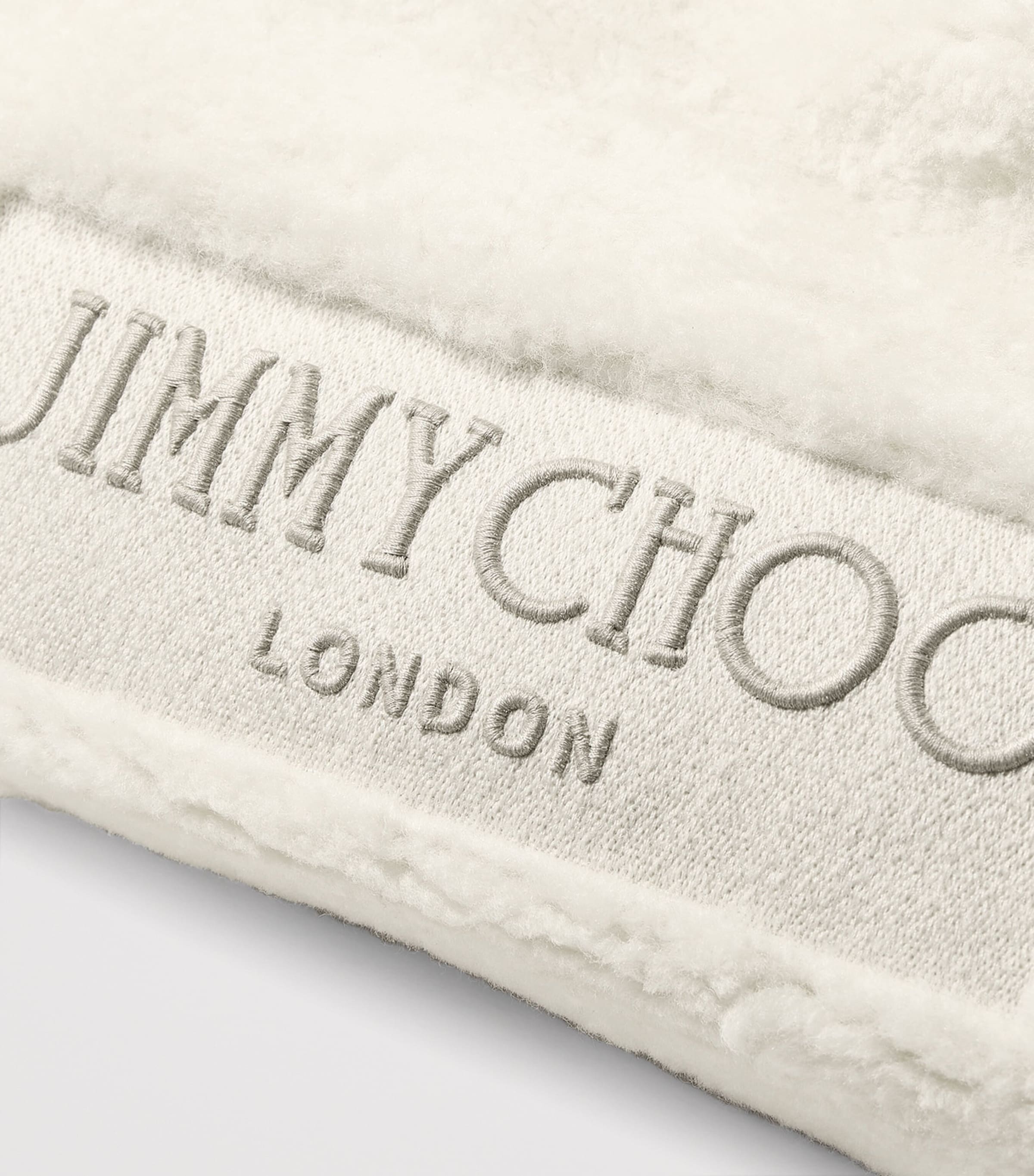 Shearling Drawstring Tote Bag NATURAL/BLACK Image 3