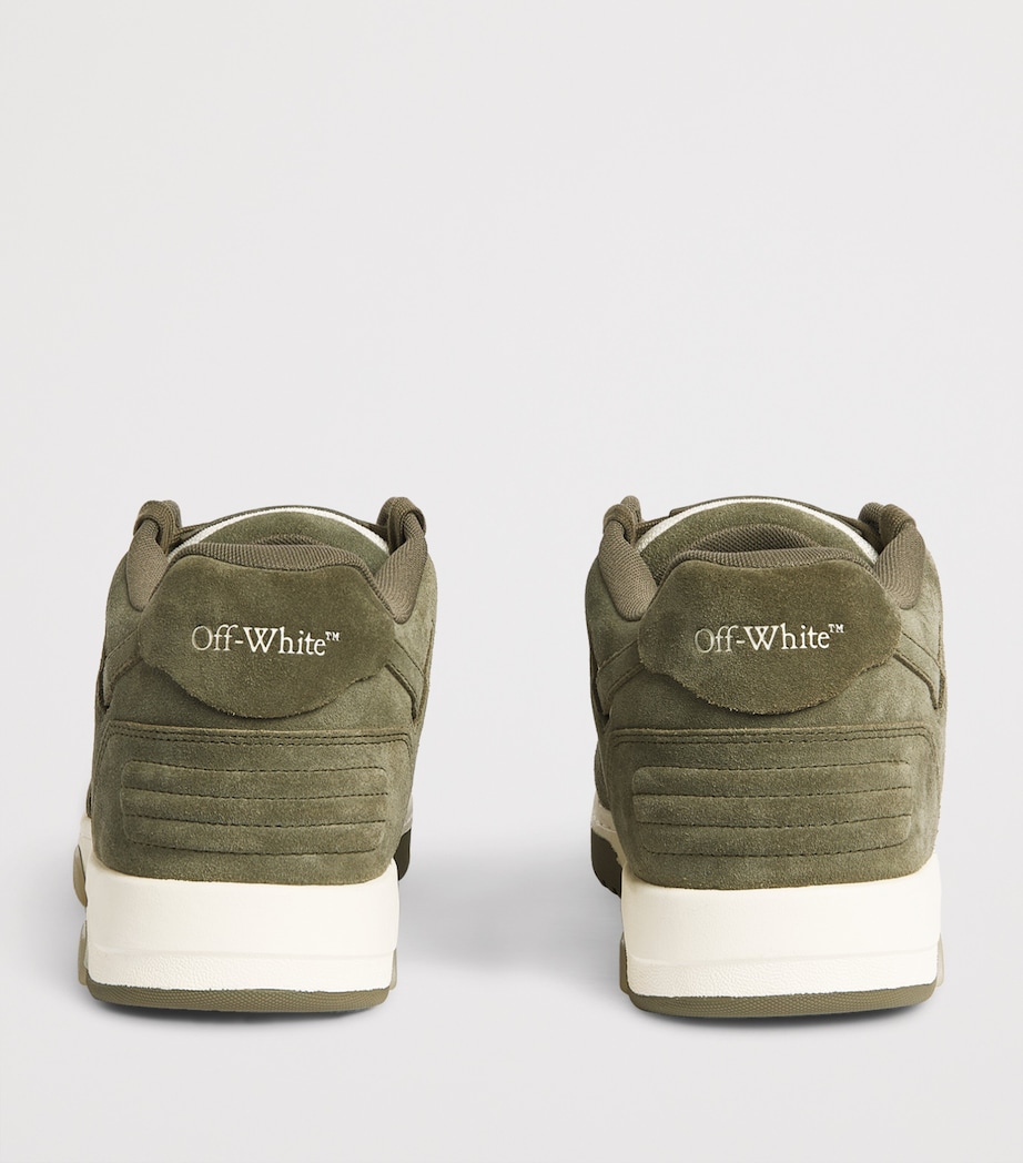 Off-White Suede Out of Office Sneakers Grey Mid Image 5