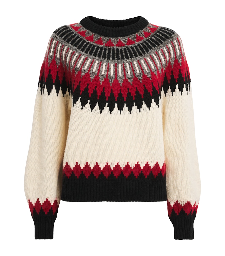 Wool-Cashmere Fair Isle Sweater AUTHENTC CREAM MULTI Image 1
