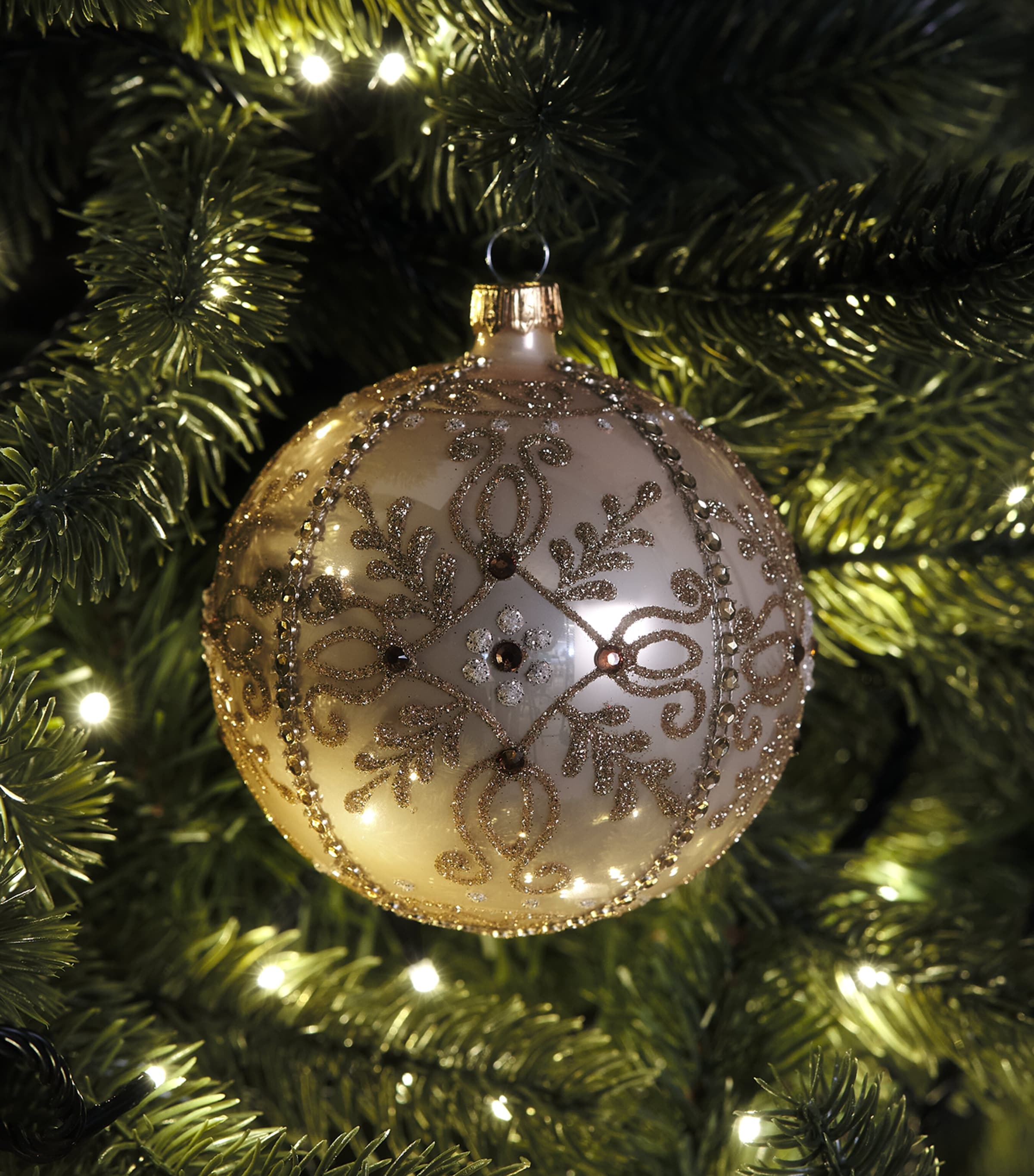Harrods Crystal-Embellished Bauble Champagne Image 3