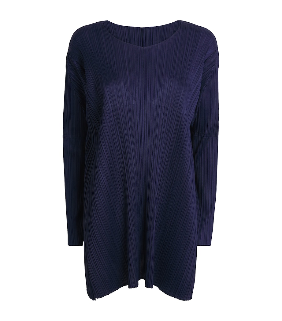 Pleats Please Issey Miyake Womens Efficient Square 2 Top Dark Navy Image 1