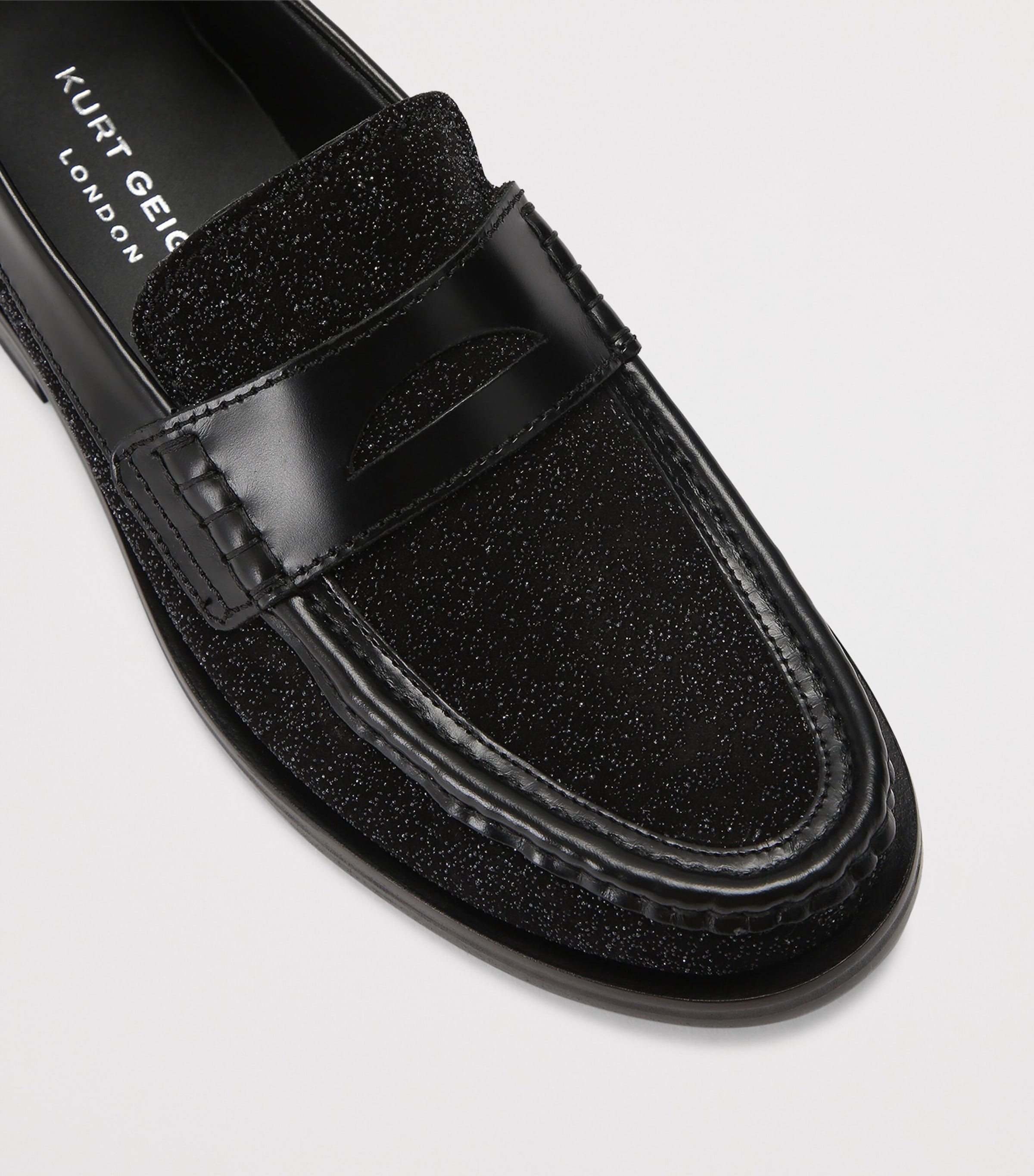 Kurt Geiger London Leather Lombard Loafers Blk/other Image 2