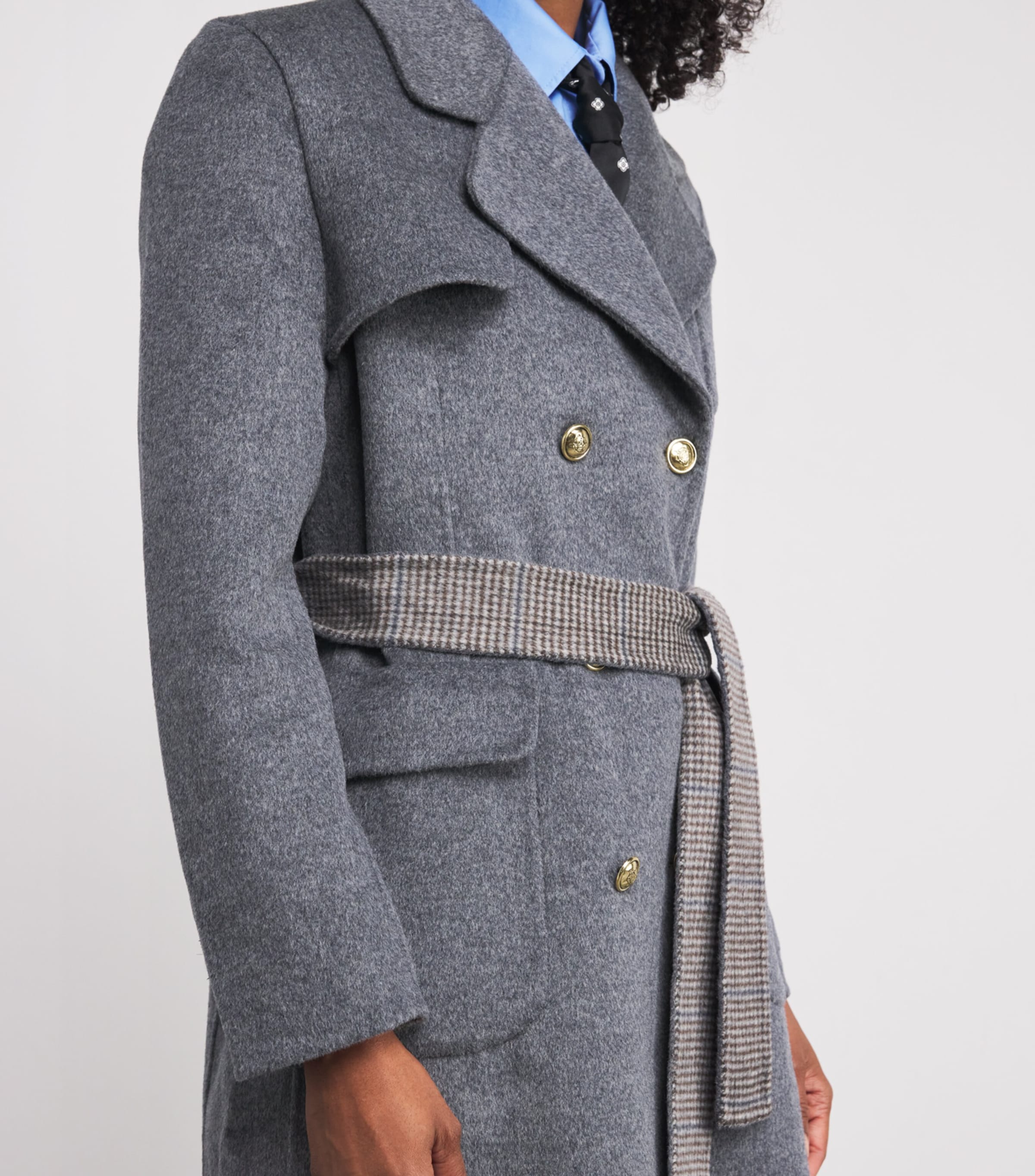Wool-Blend Double-Faced Coat GREY Image 6