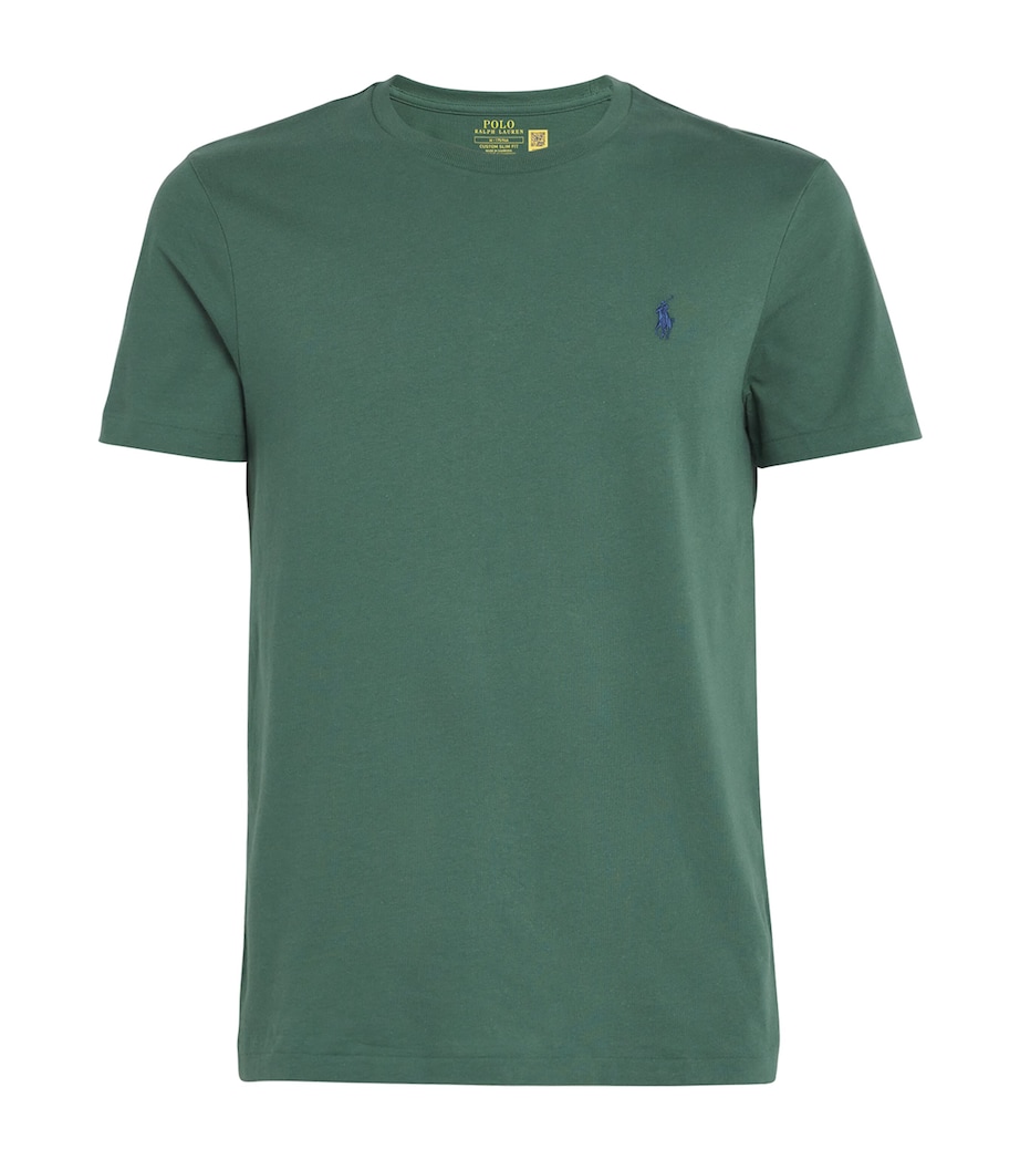 Cotton Custom-Fit Logo T-Shirt GREEN Image 1