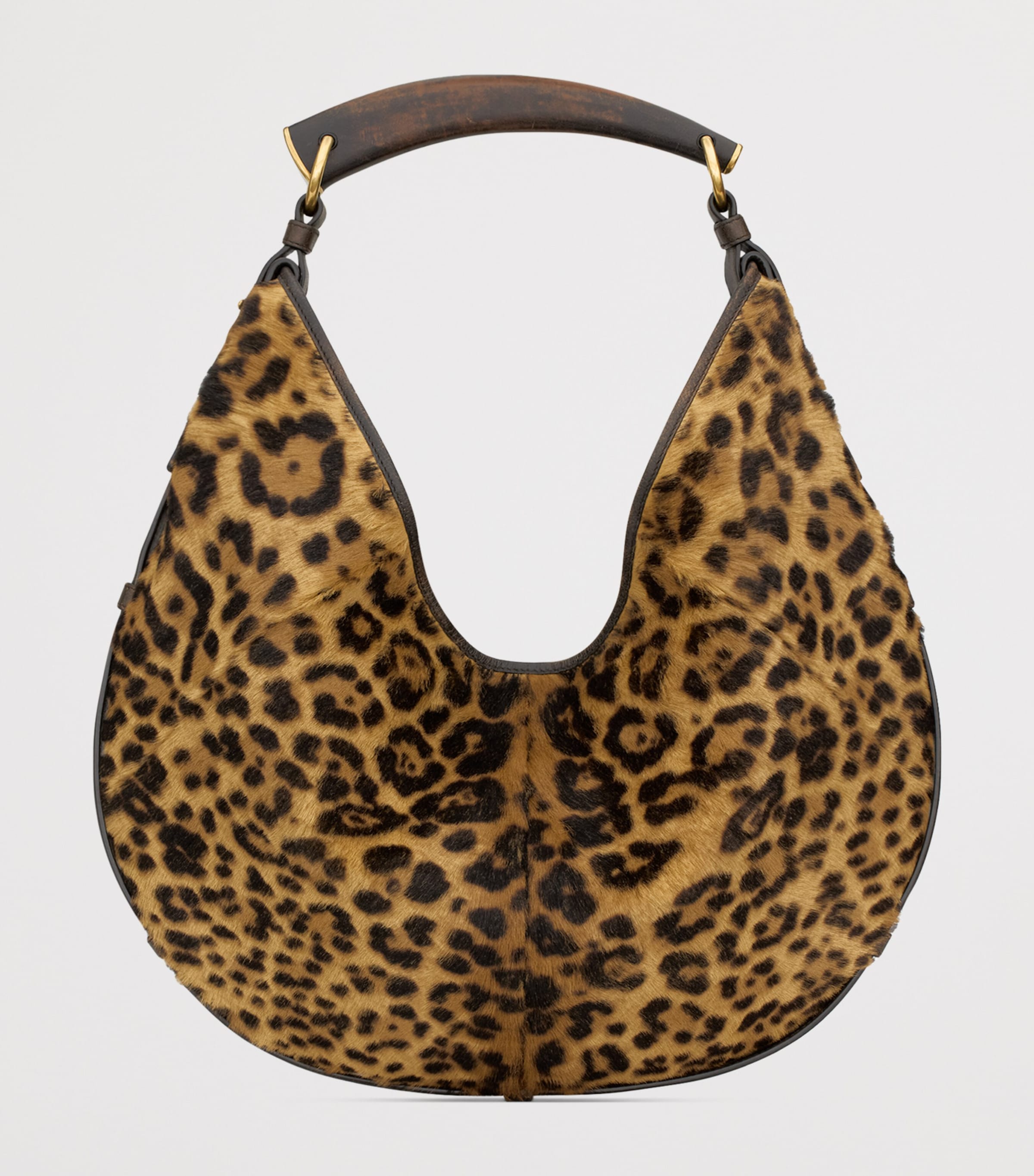 Saint Laurent Medium Leopard Print Mombasa Shoulder Bag Image 5