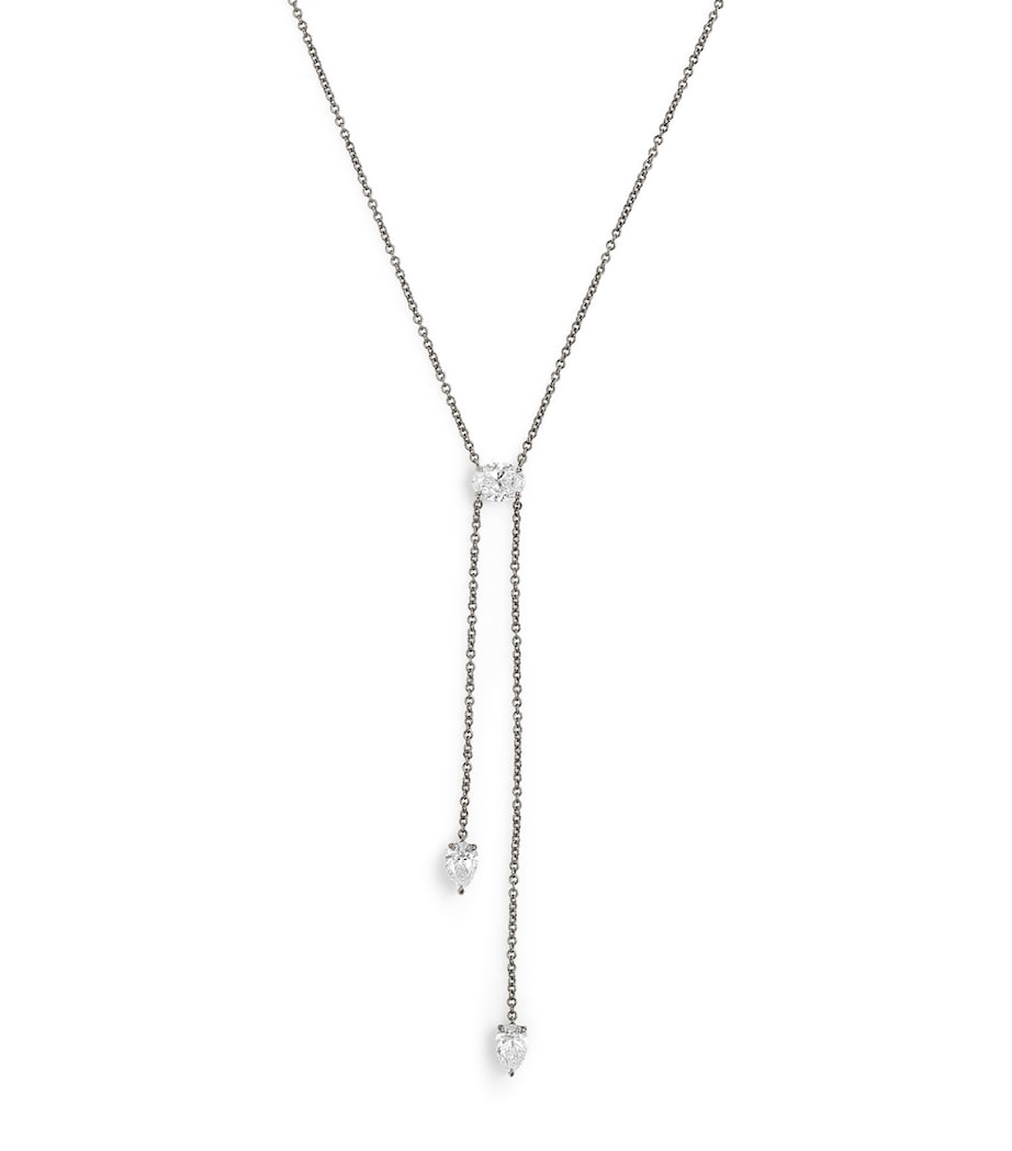 Eva Fehren Blackened White Gold and Diamond Boa Necklace Black Gold Image 1