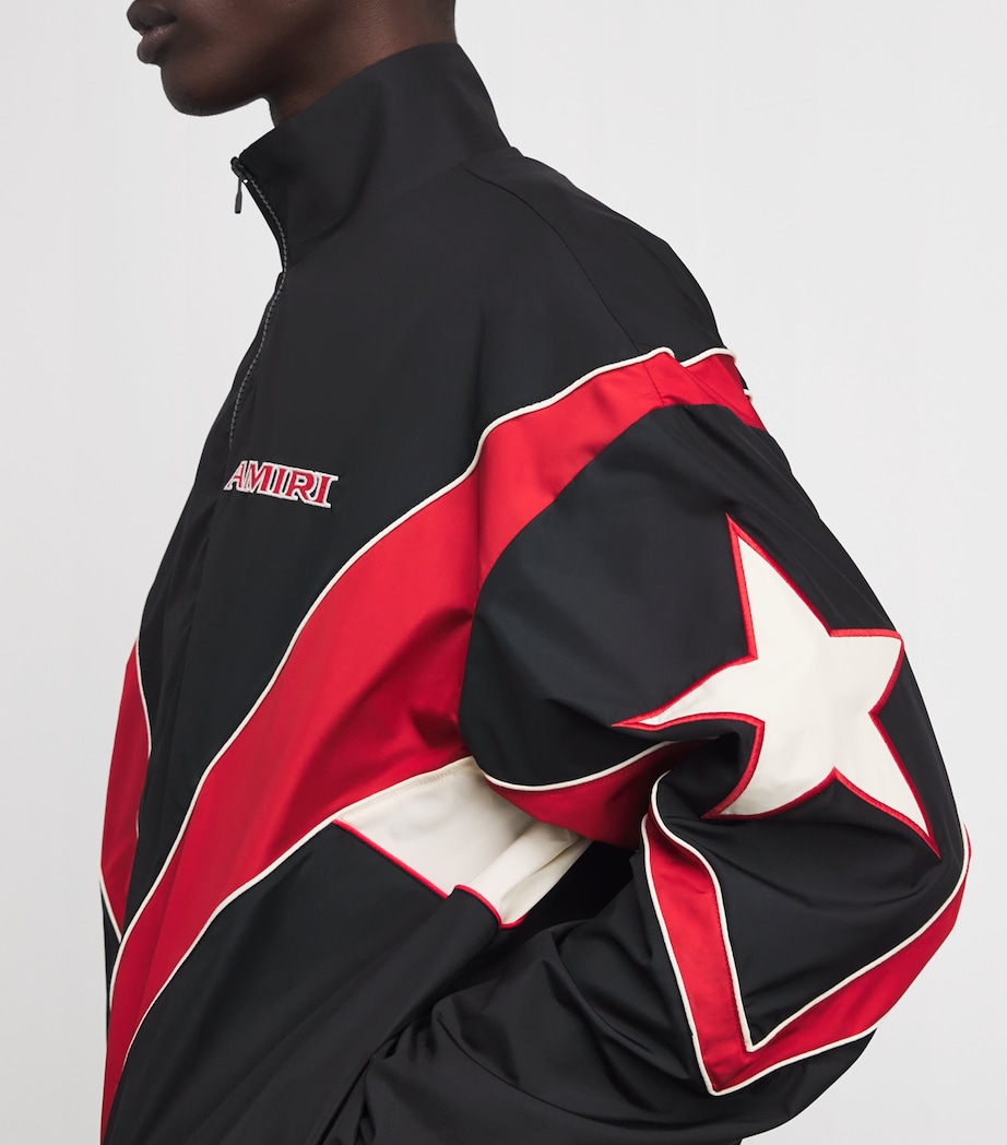 Technical Logo Windbreaker Jacket BLACK Image 5