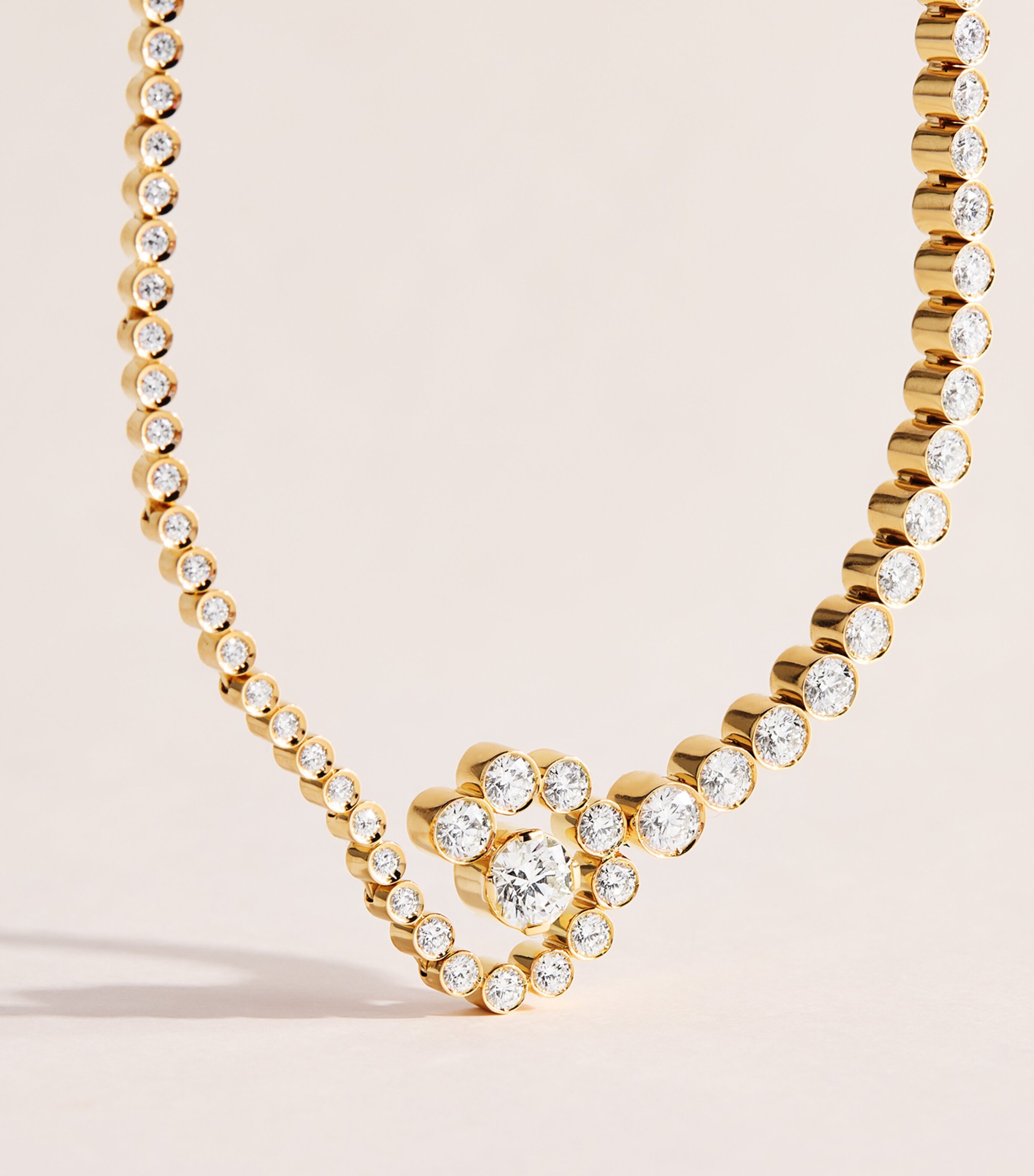 Sophie Bille Brahe Yellow Gold and Diamond Collier d’Escargot Necklace Yellow Gold Image 4