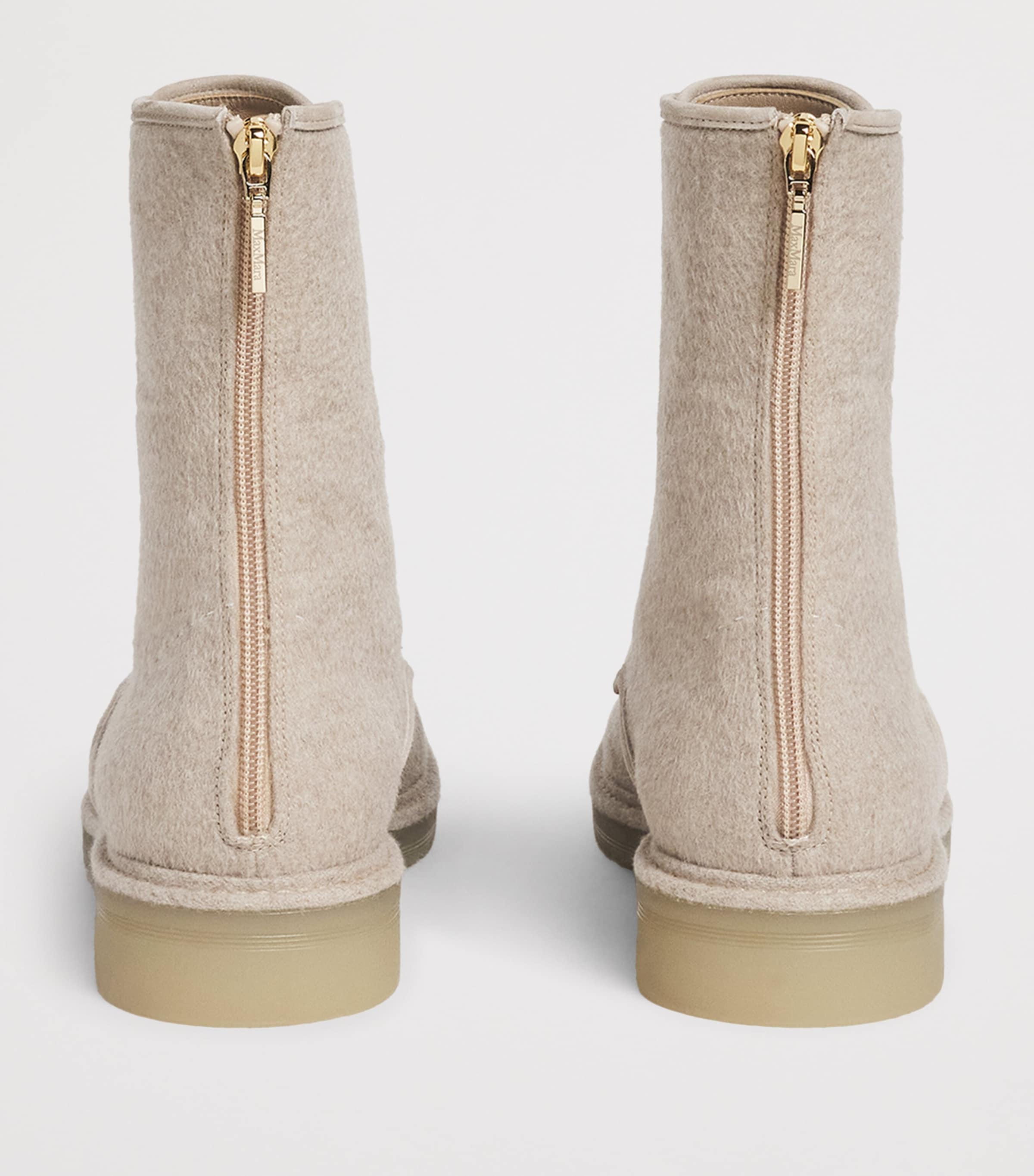 Cashmere Ankle Boots BEIGE Image 4