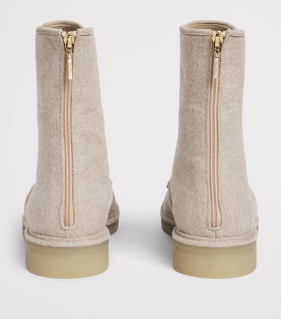 Cashmere Ankle Boots BEIGE Image 4