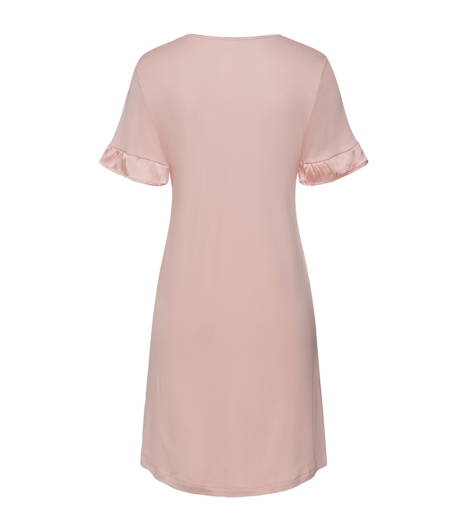 Cotton-Blend Short-Sleeve Claire Nightdress PINK/ROSE Image 2