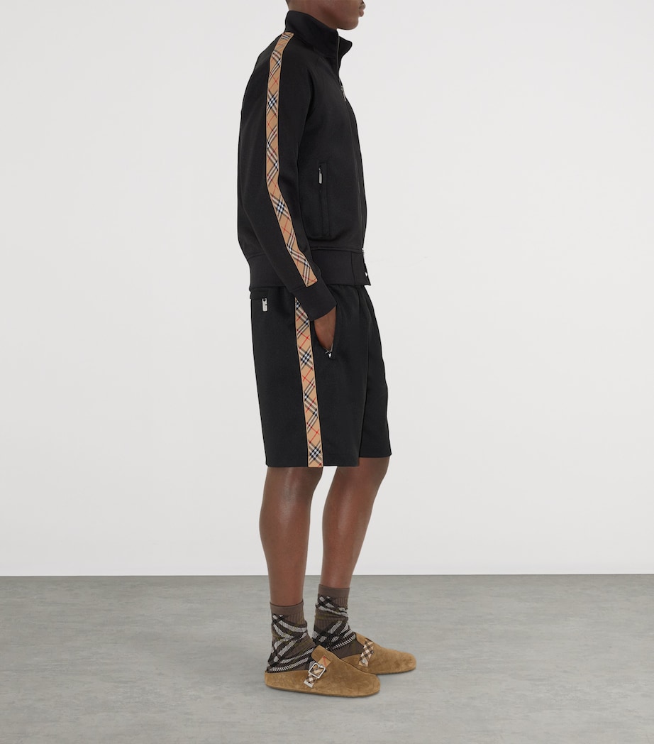 Check-Trim Track Jacket BLACK Image 4