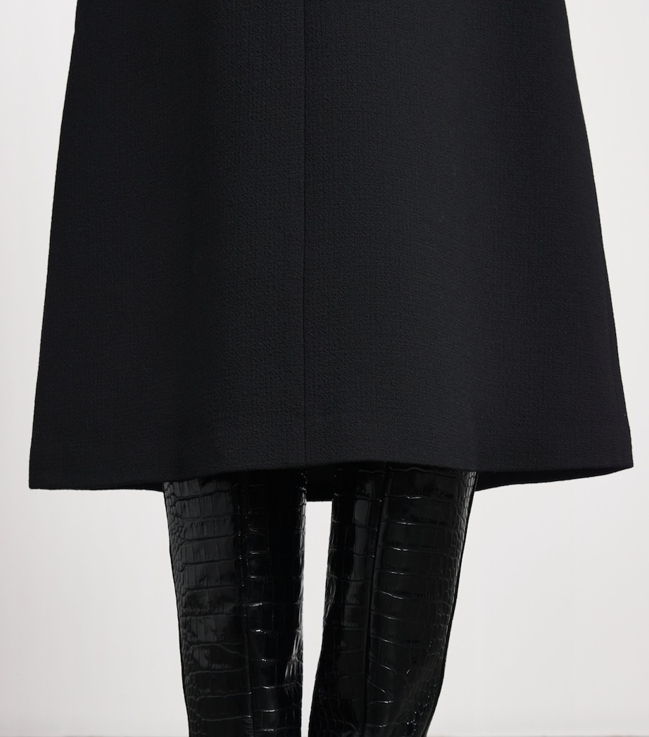 Huishan Zhang Womens Wool Evelina Midi Skirt Black Image 3