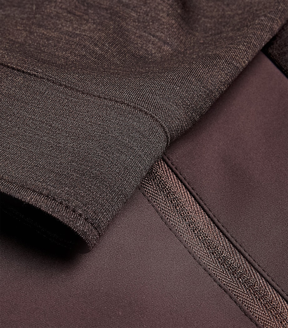 Wool Zip-Up Technical Jacket 04 BROWN Image 5