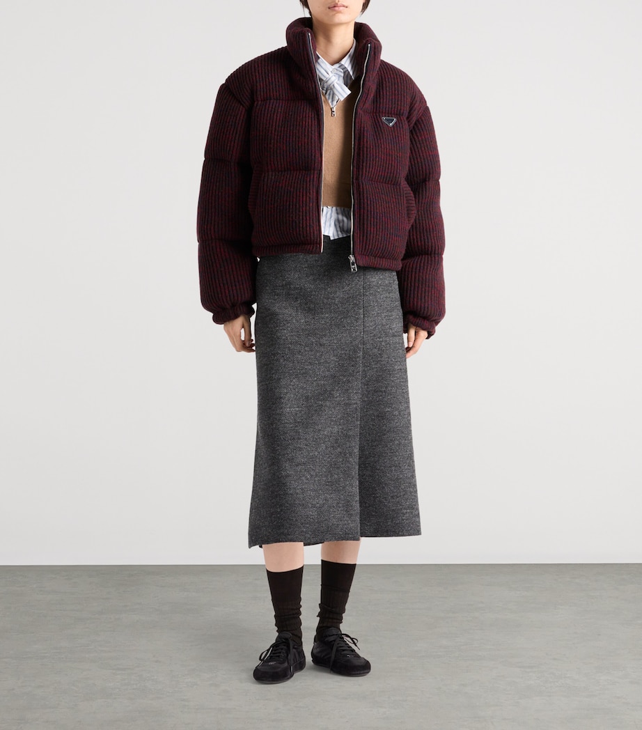 Wool-Cashmere Down Jacket F016G Image 2