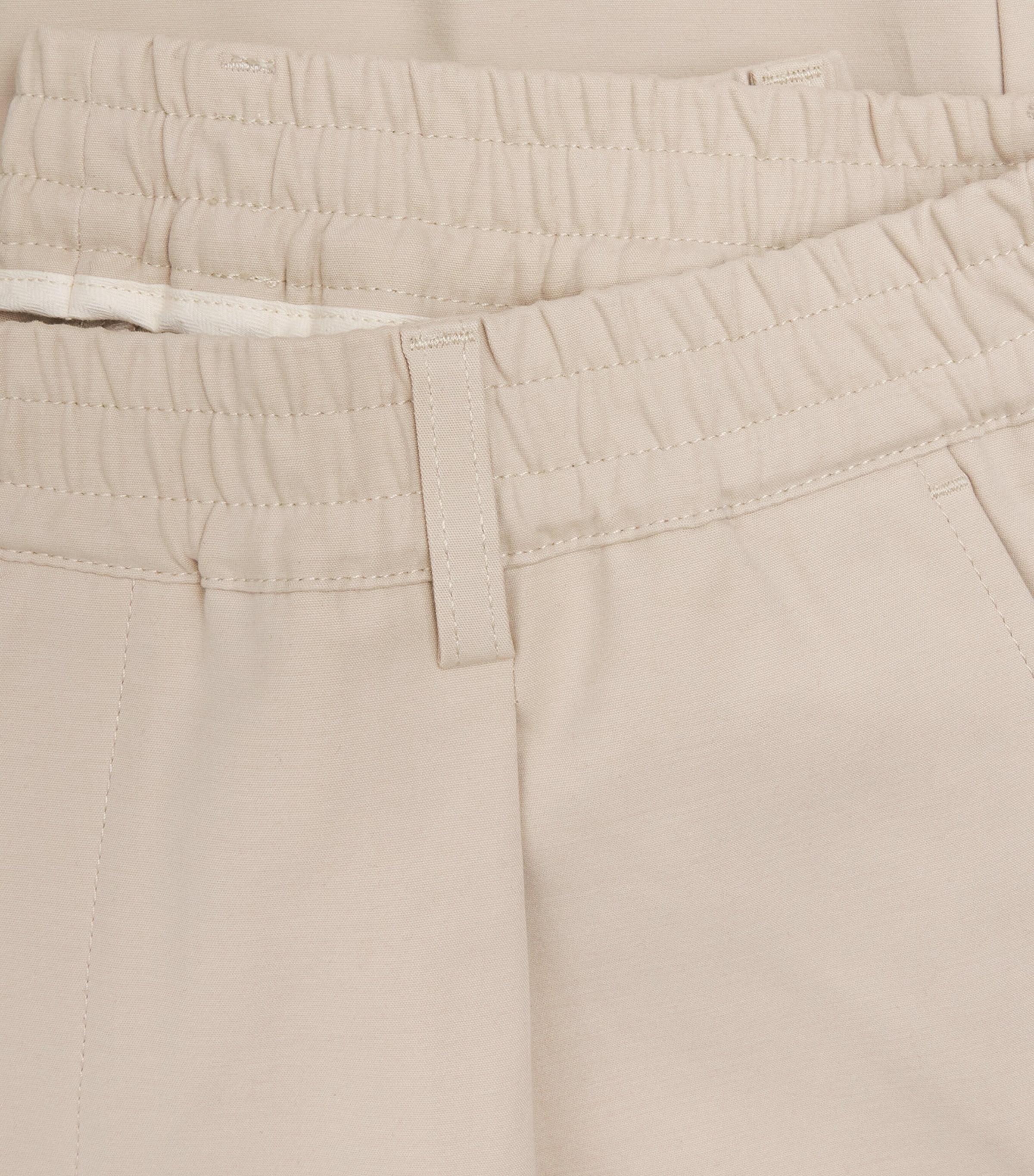 Eleventy Mens Stretch-Cotton Elasticated Trousers Sabbia Image 6