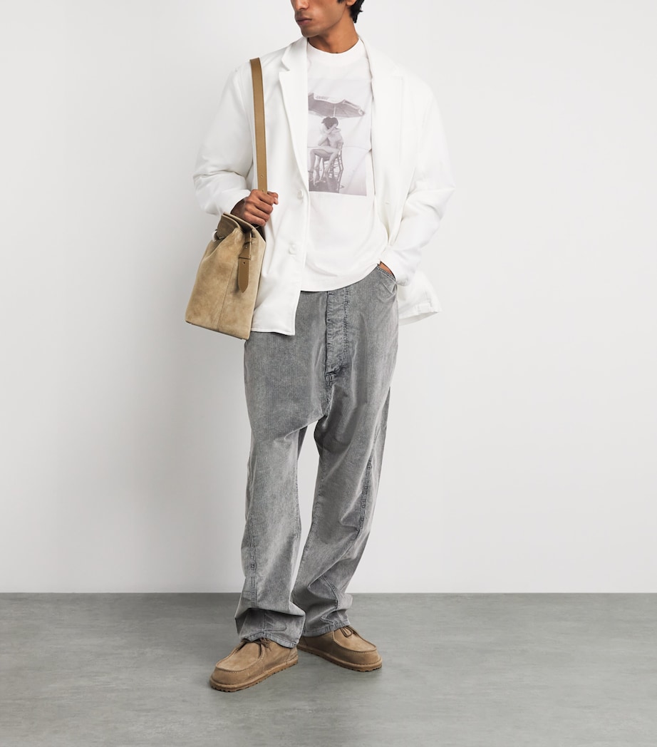 Jacquemus Mens Cotton Campagne T-Shirt Opt Wht/prnt Plg Image 2