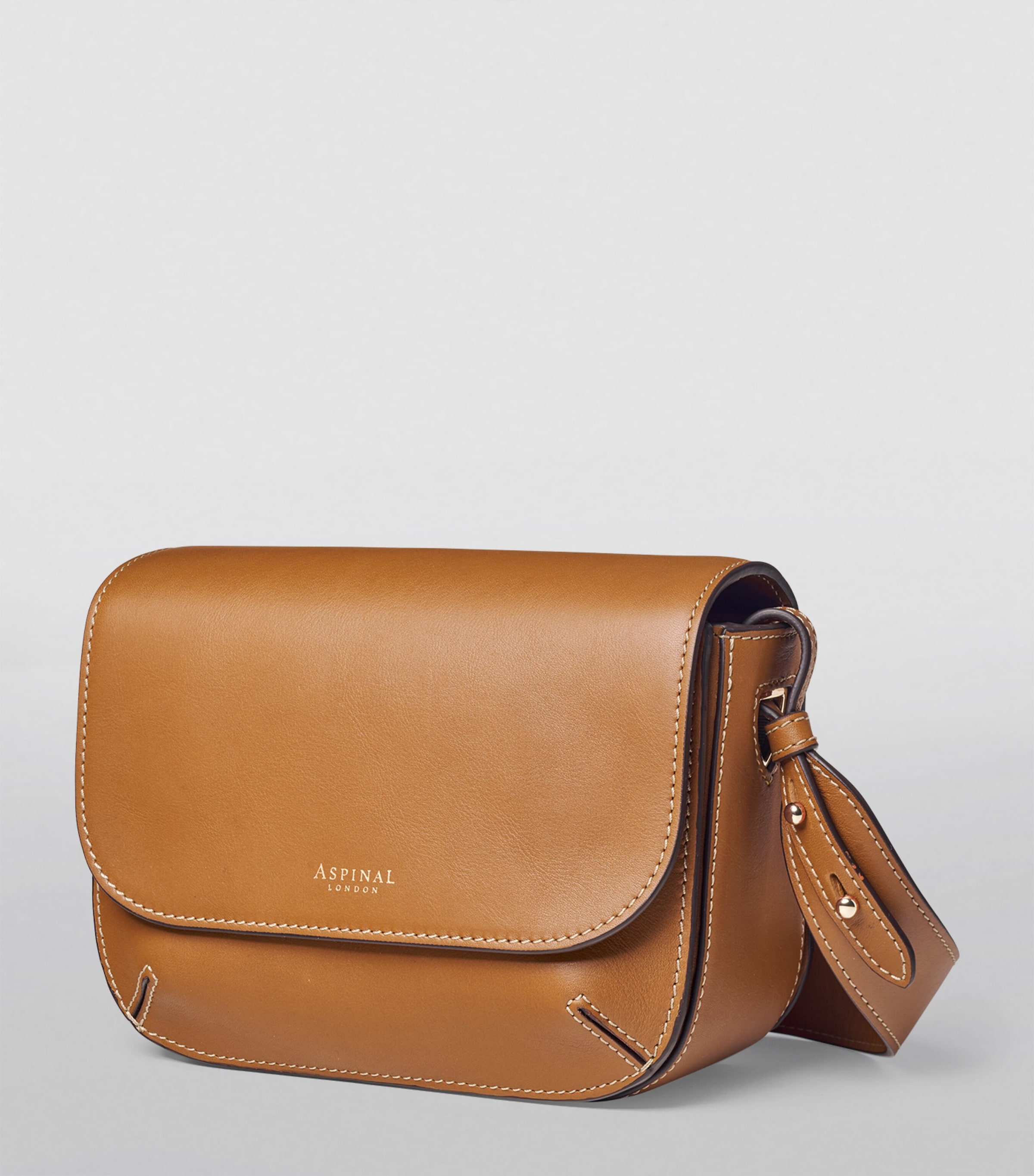 Leather Ella Cross-Body Bag TAN Image 3